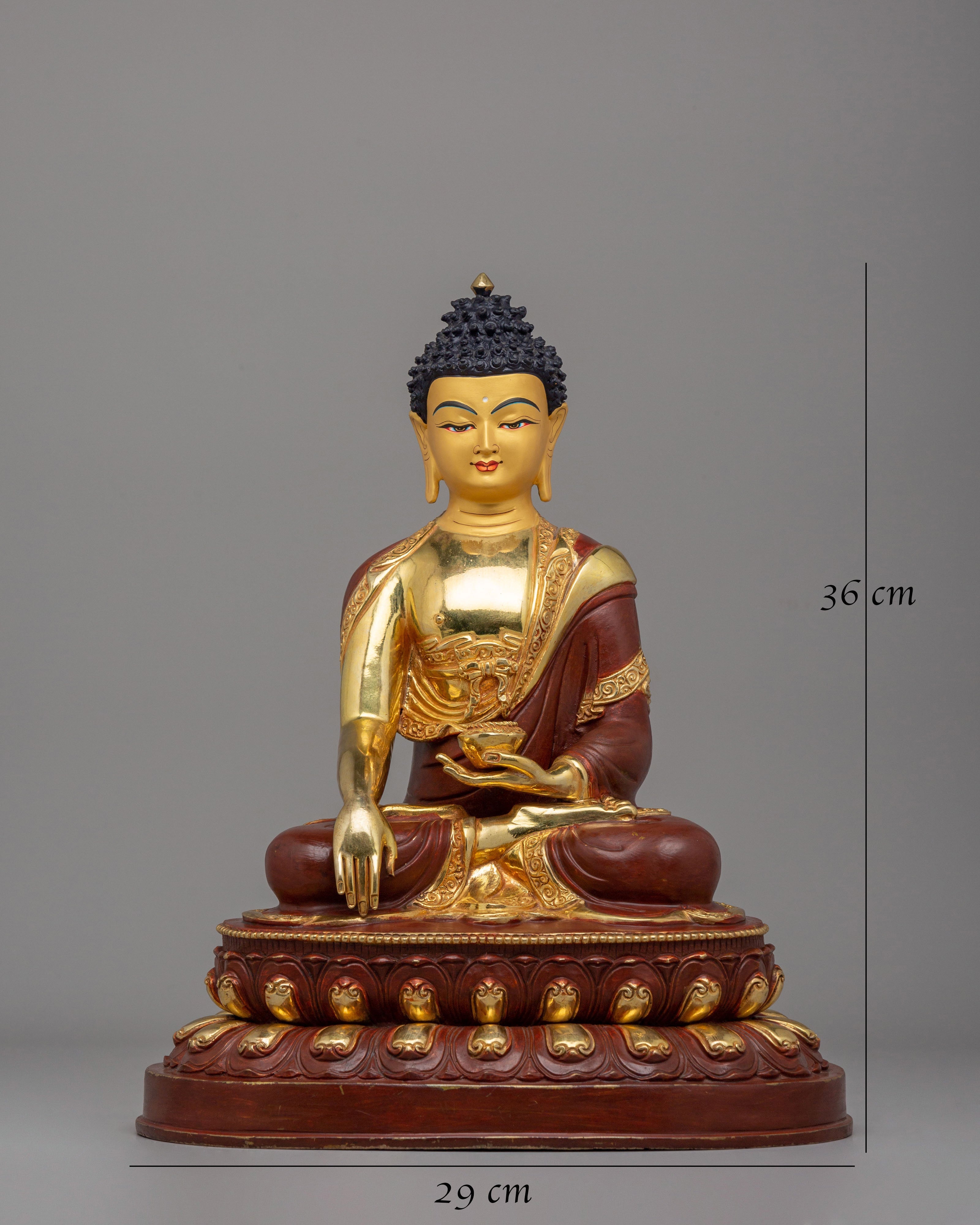 Copper Statue of Buddha Shakyamuni | Sacred Figure of Wisdom & Enlightenment