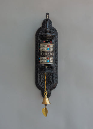 Wall-Mounted Tibetan Prayer Wheel