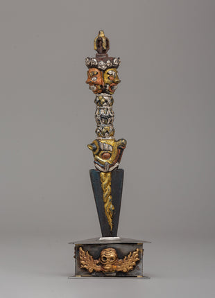 Ritual Dagger Phurba Tibetan Artwork | Energy Cleansing Craftsmanship