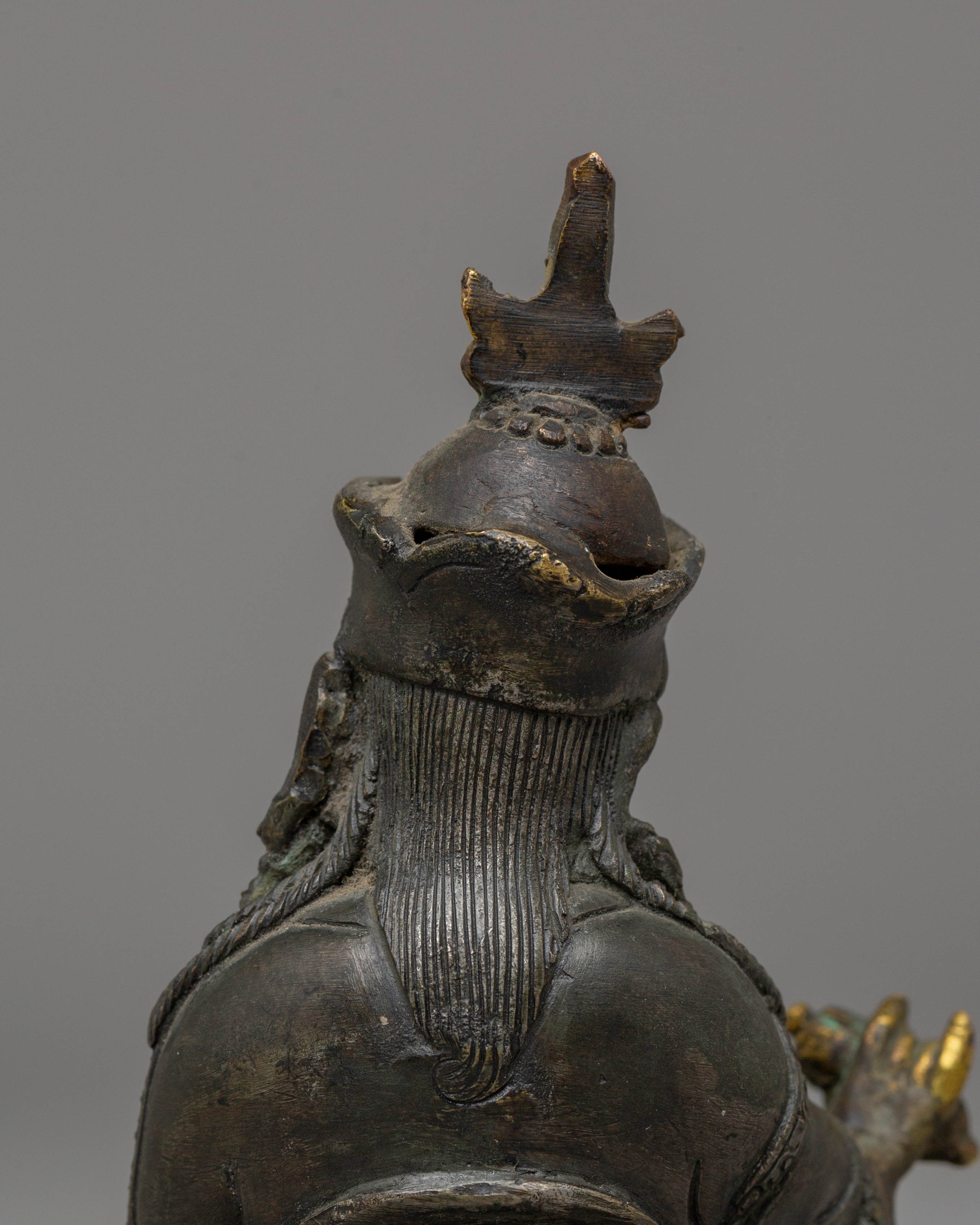 Guru Rinpoche Handmade Dark Oxidized Sculpture | The Precious Master