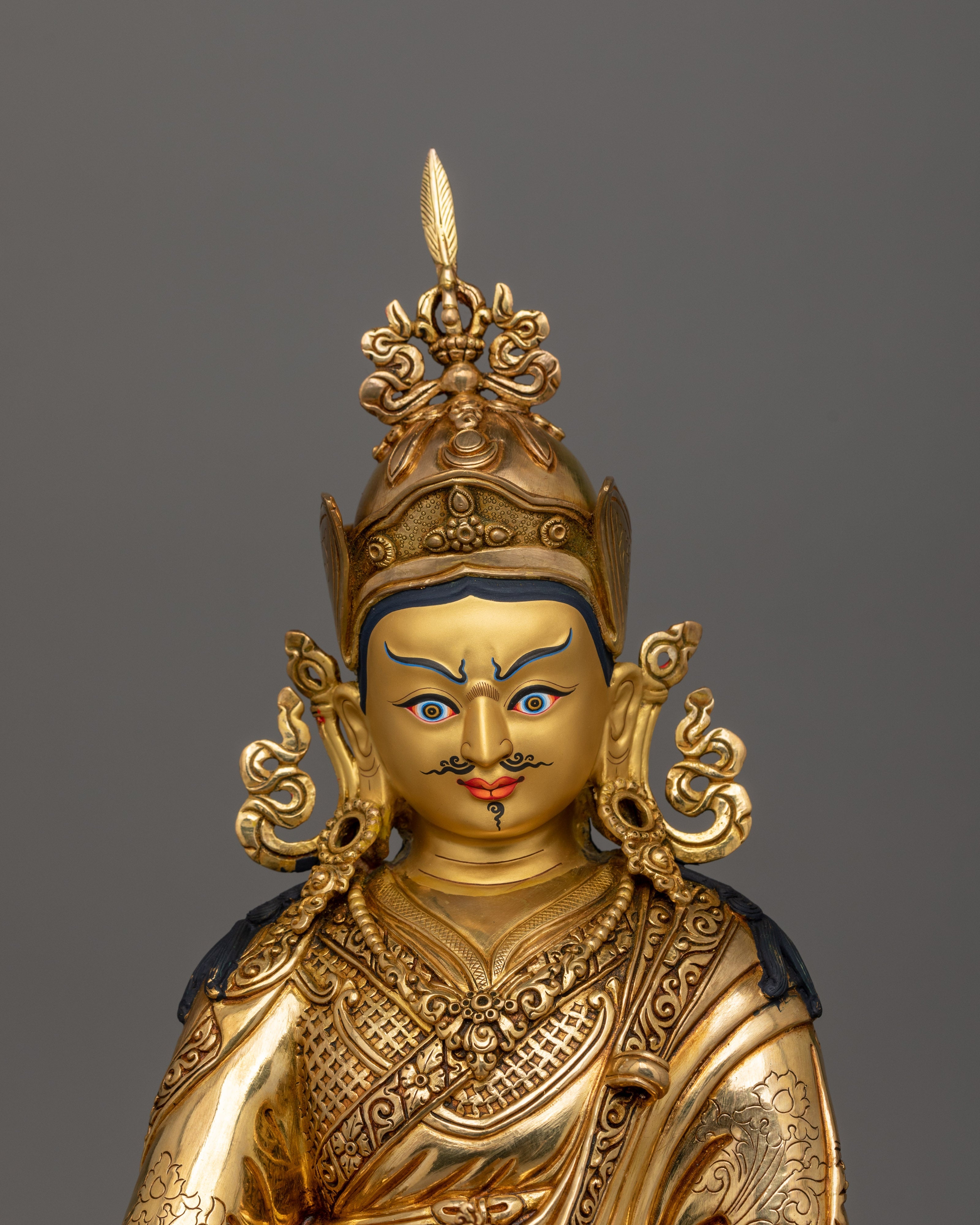 Sacred Figurine of Lord Padmasambhava | Buddha of Wisdom and Spiritual Power