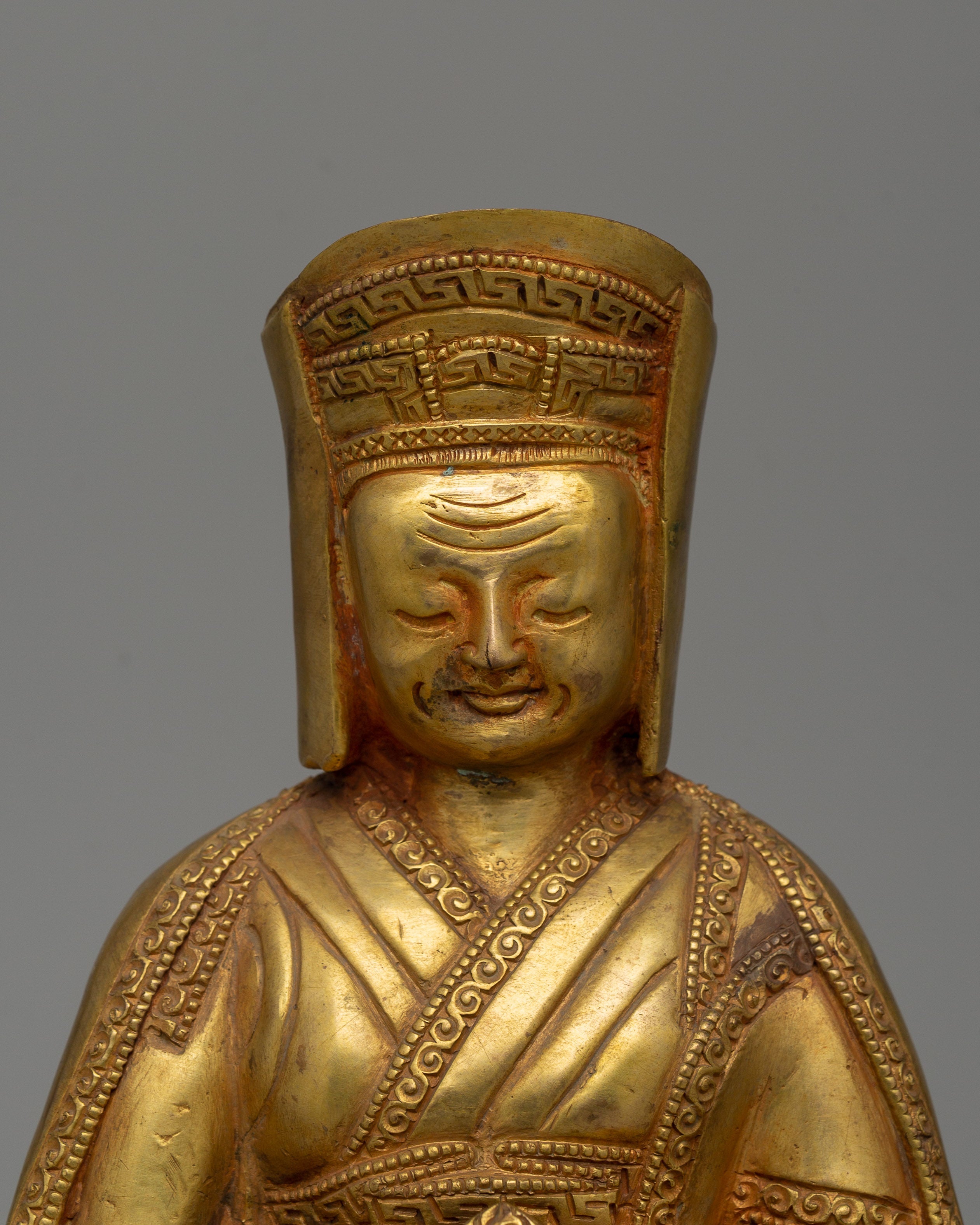 Buddhist Master Gampopa Statue | Tibetan Buddhism Dharma Decor