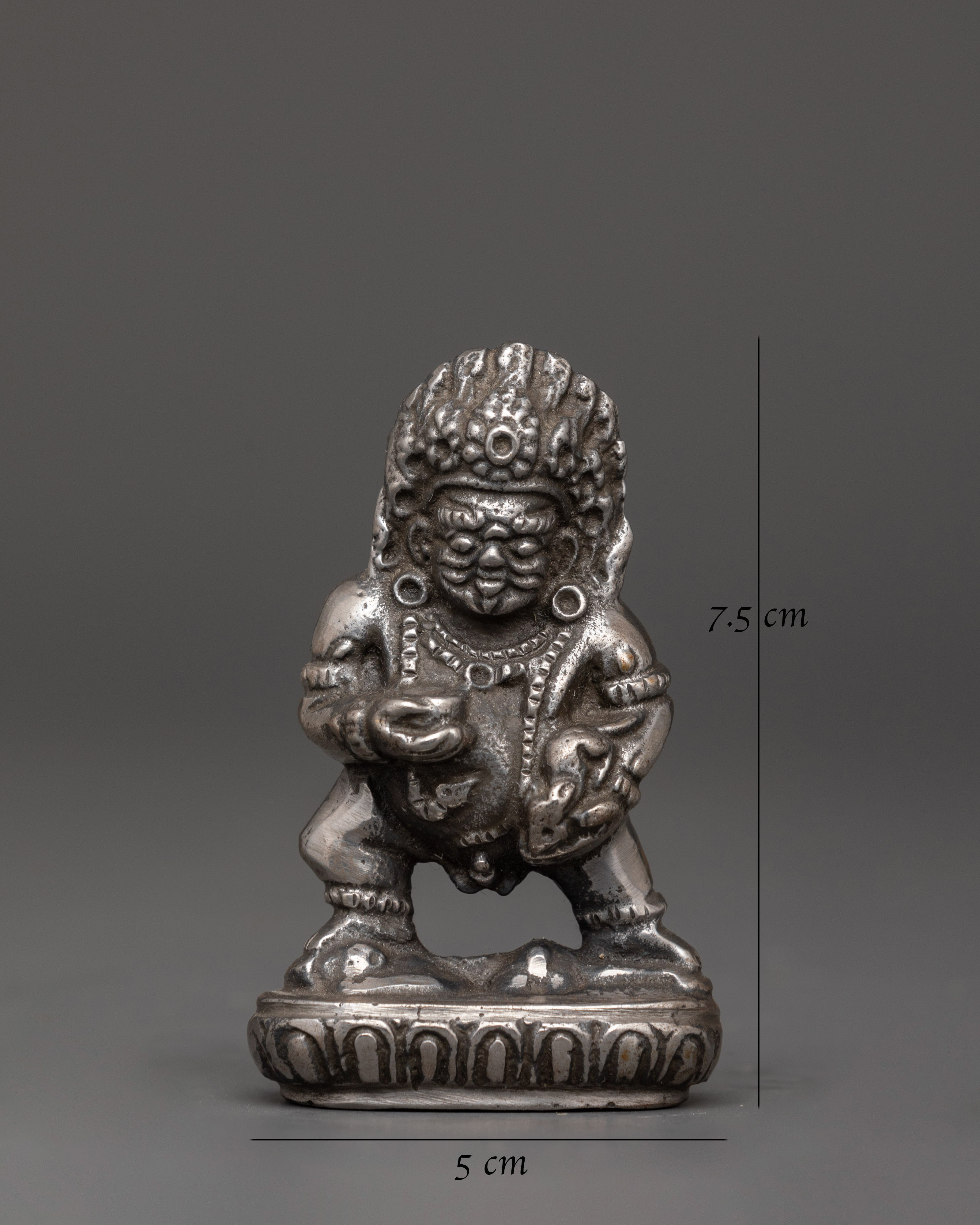 Iron Black Dzambhala statue | Tibetan God of Wealth & Protection