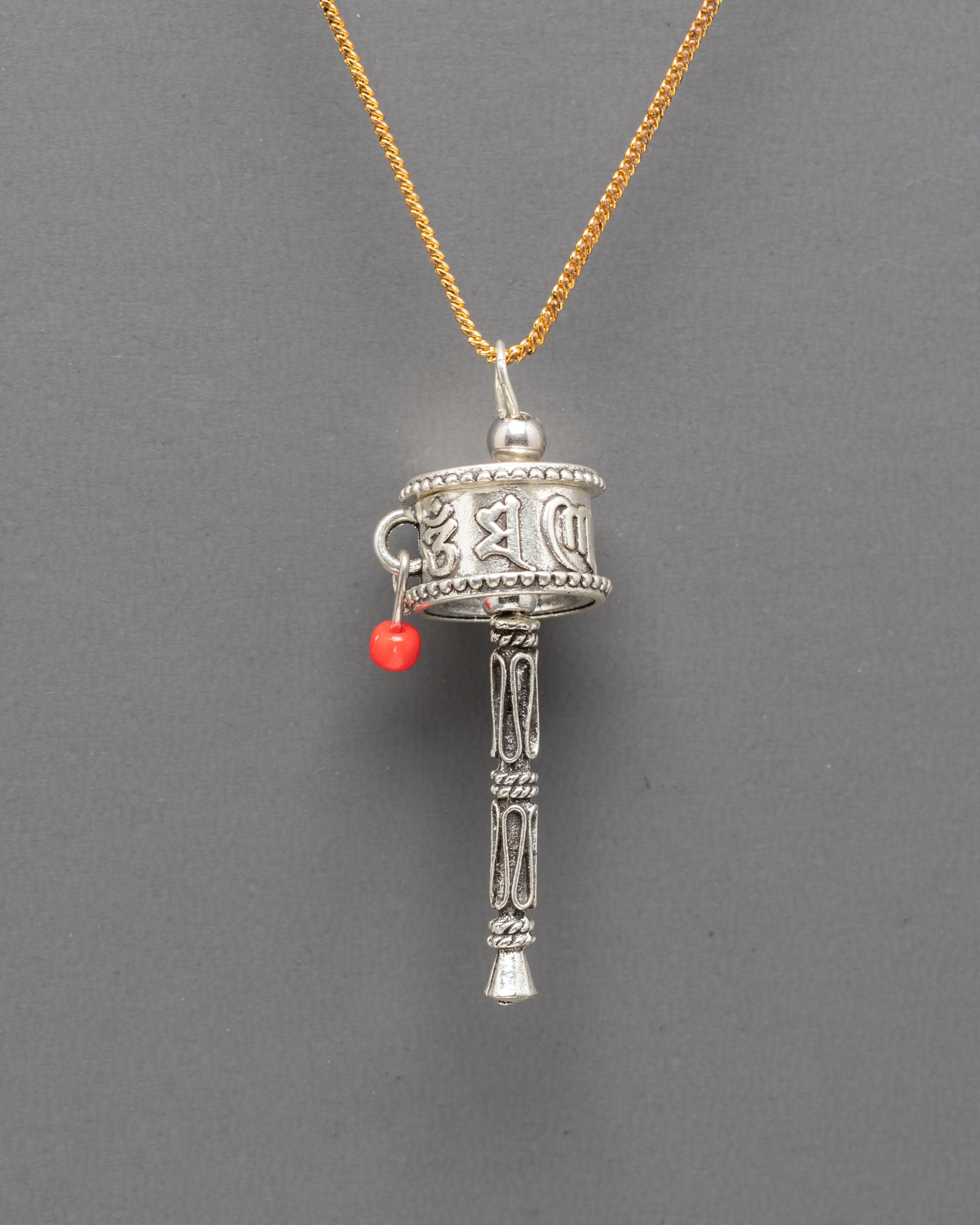Spiritual Mani Wheel Locket | Tibetan Symbol of Compassion and Faith