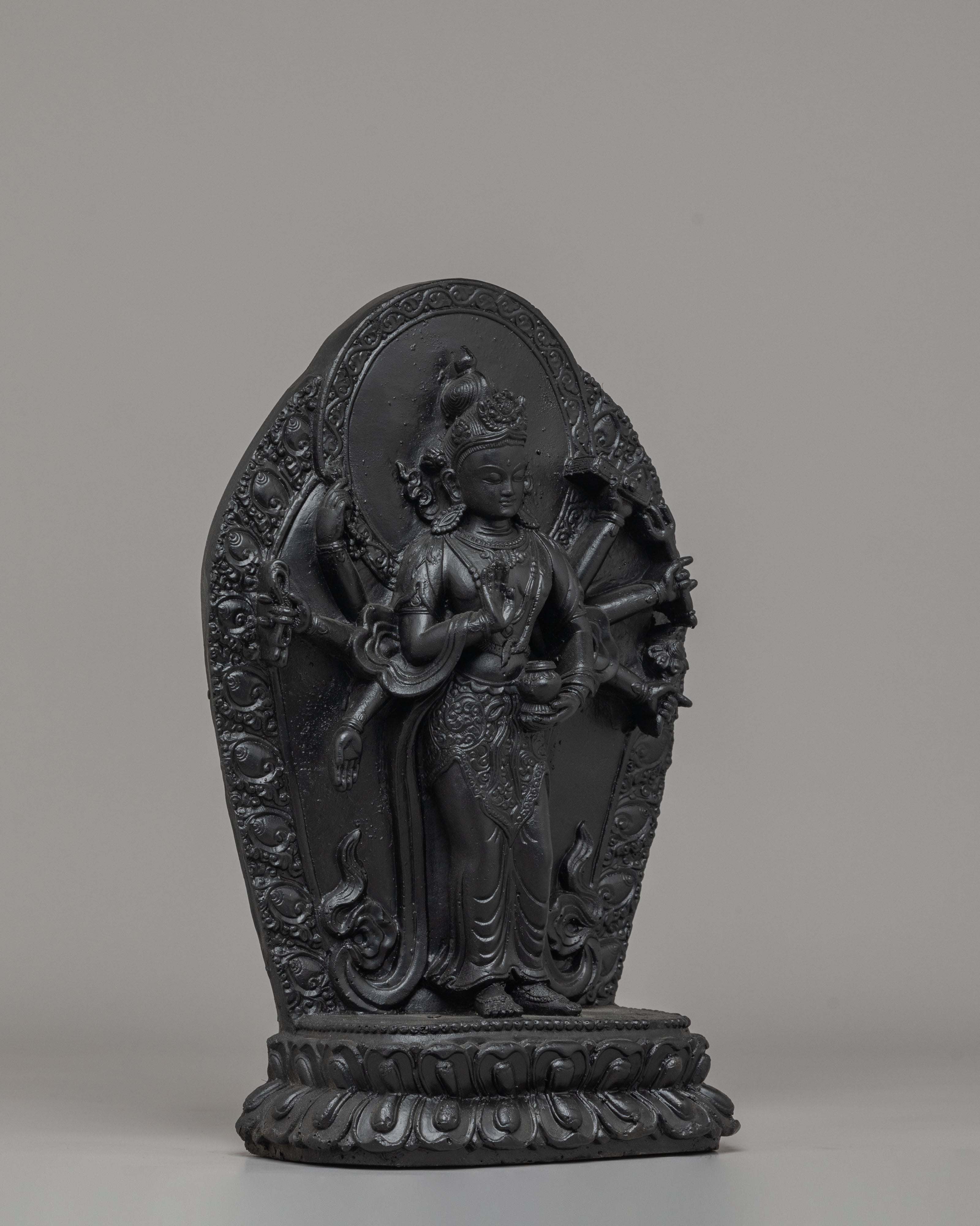 Handmade Bodhisattva Lokeshwor Statue | Tibetan Avalokiteshvara Sculpture