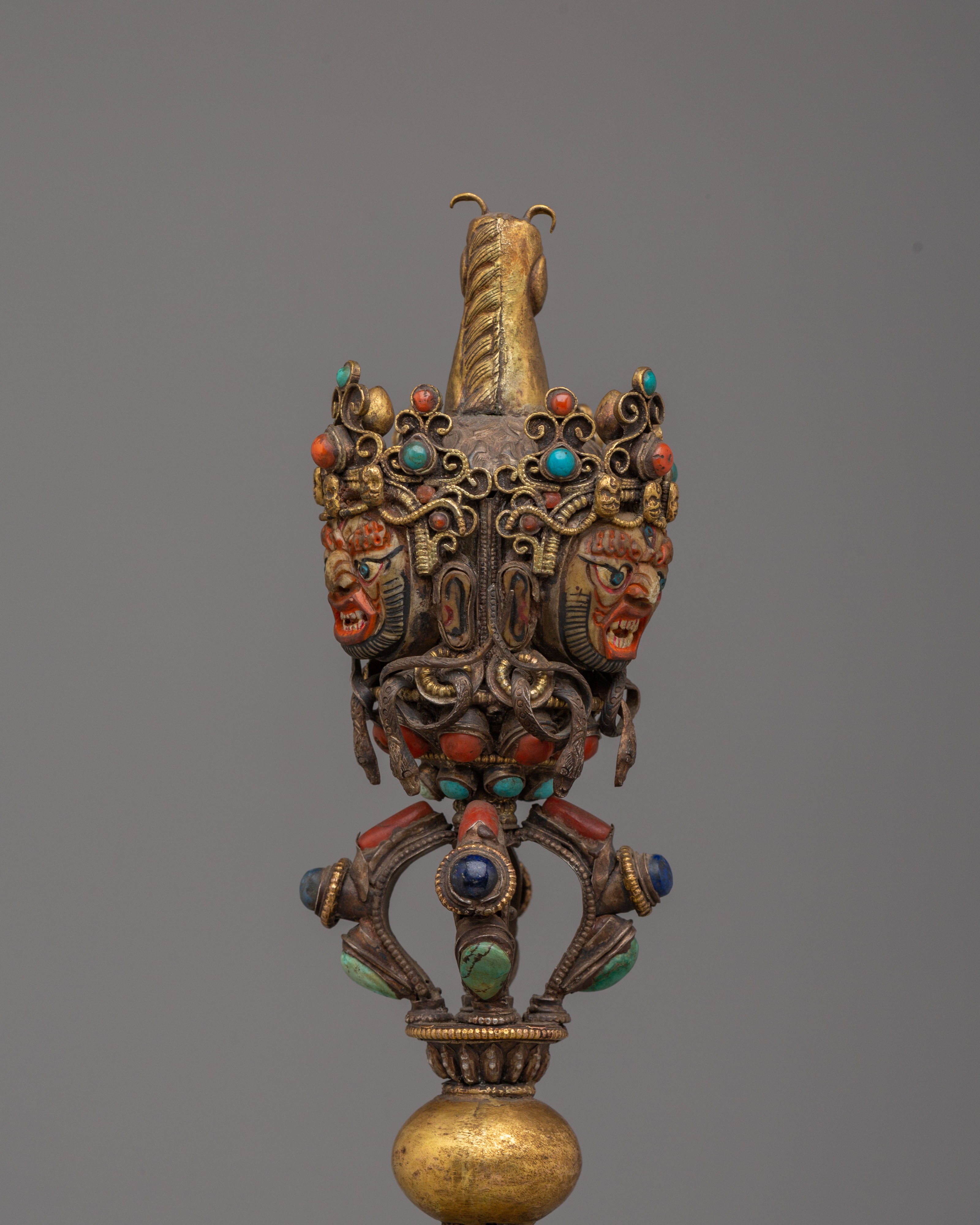 Handmade Phurba with Vajra | Ritual Dagger for Tantric Practice