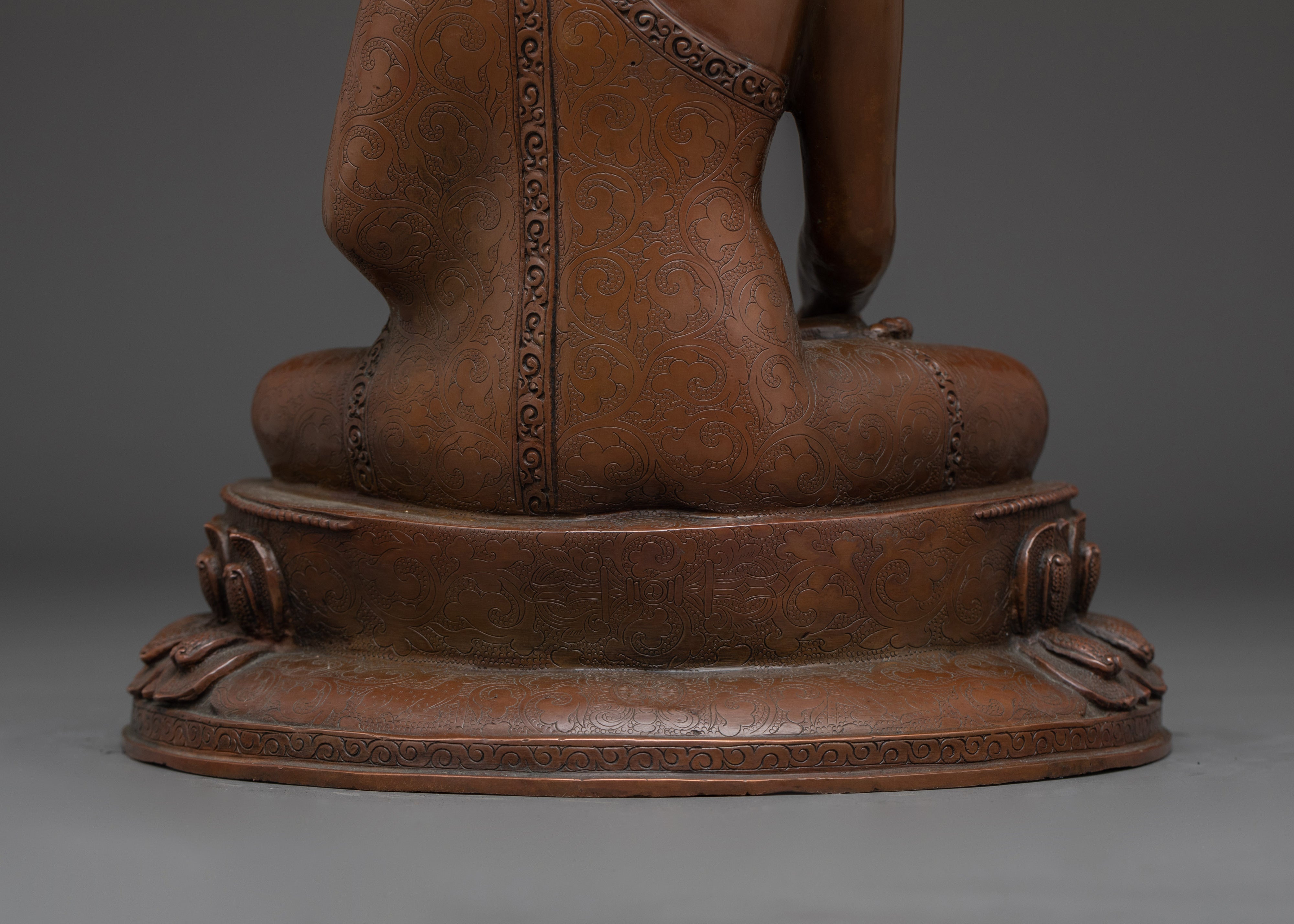 Oxidized Peaceful Gautama Buddha Statue | Shakyamuni Buddha Artwork