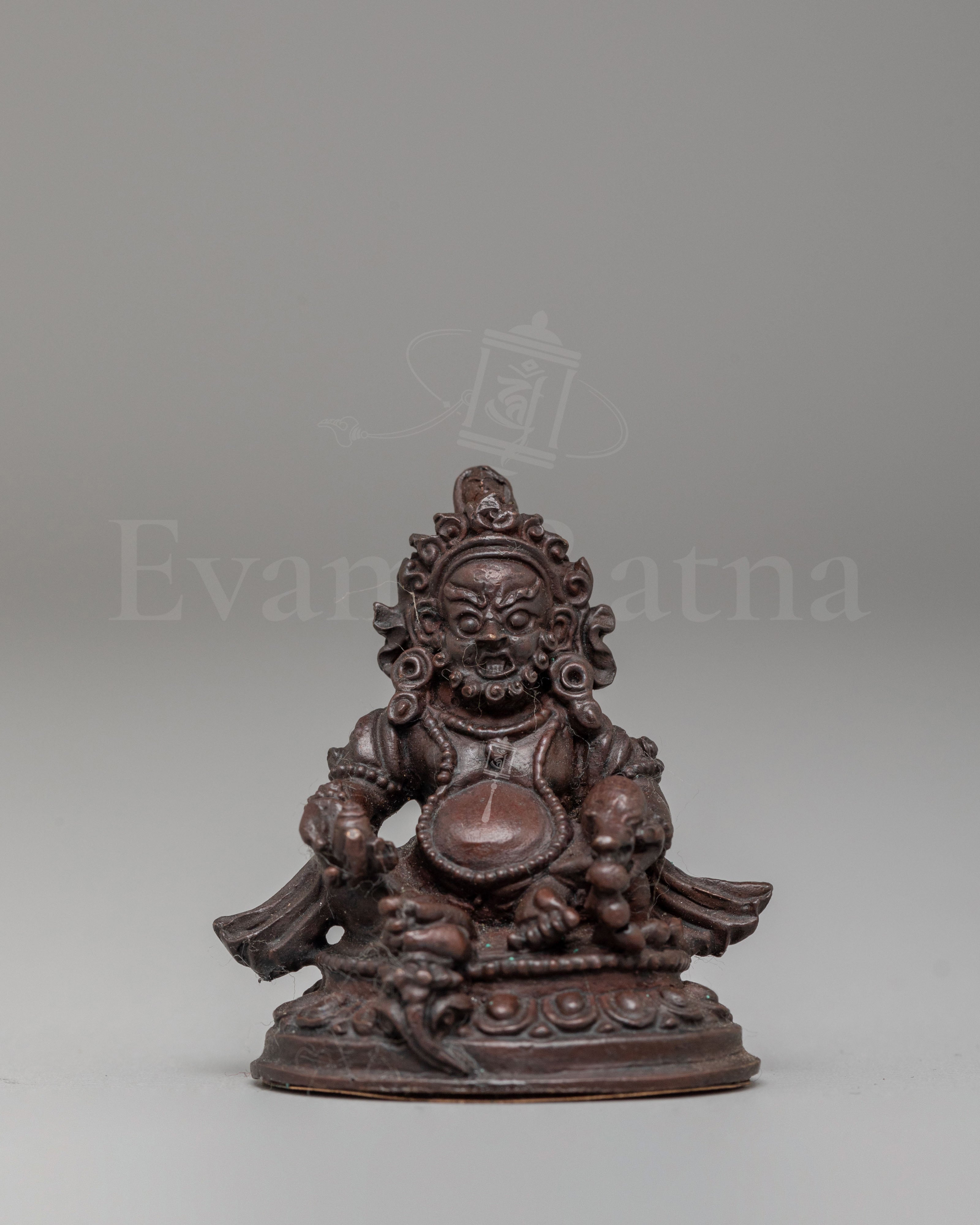 Machine-Made Dzambhala Altar Statue 