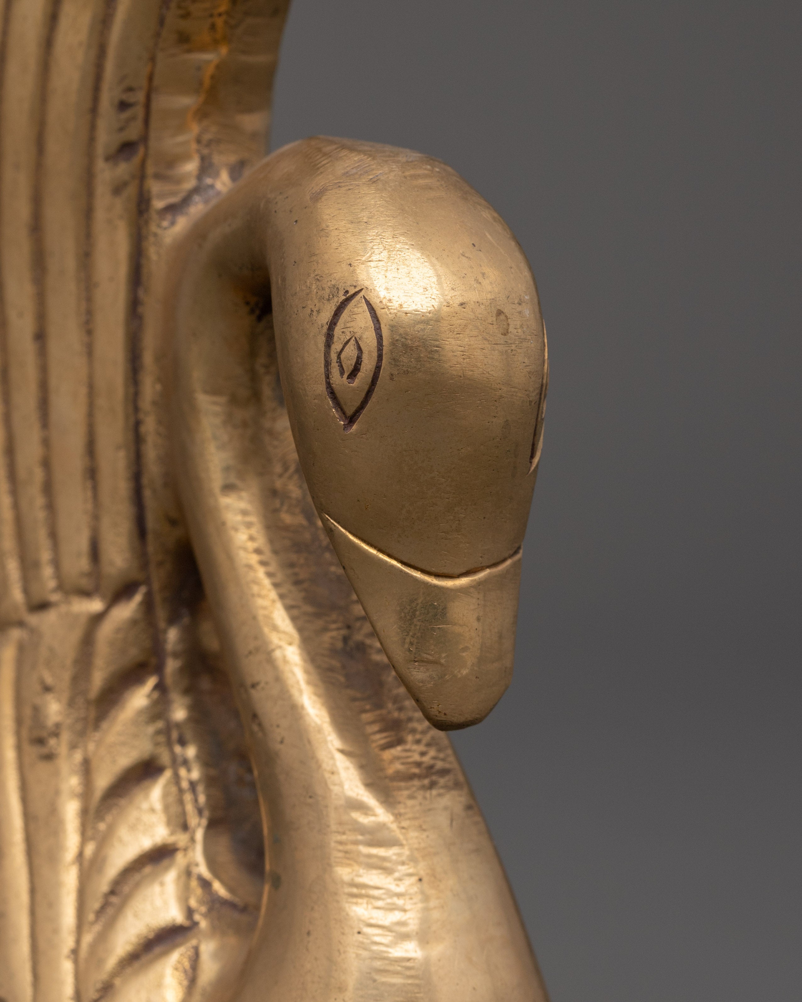 Brass Swan Sculpture for Home Decor | Symbol of Grace & Purity