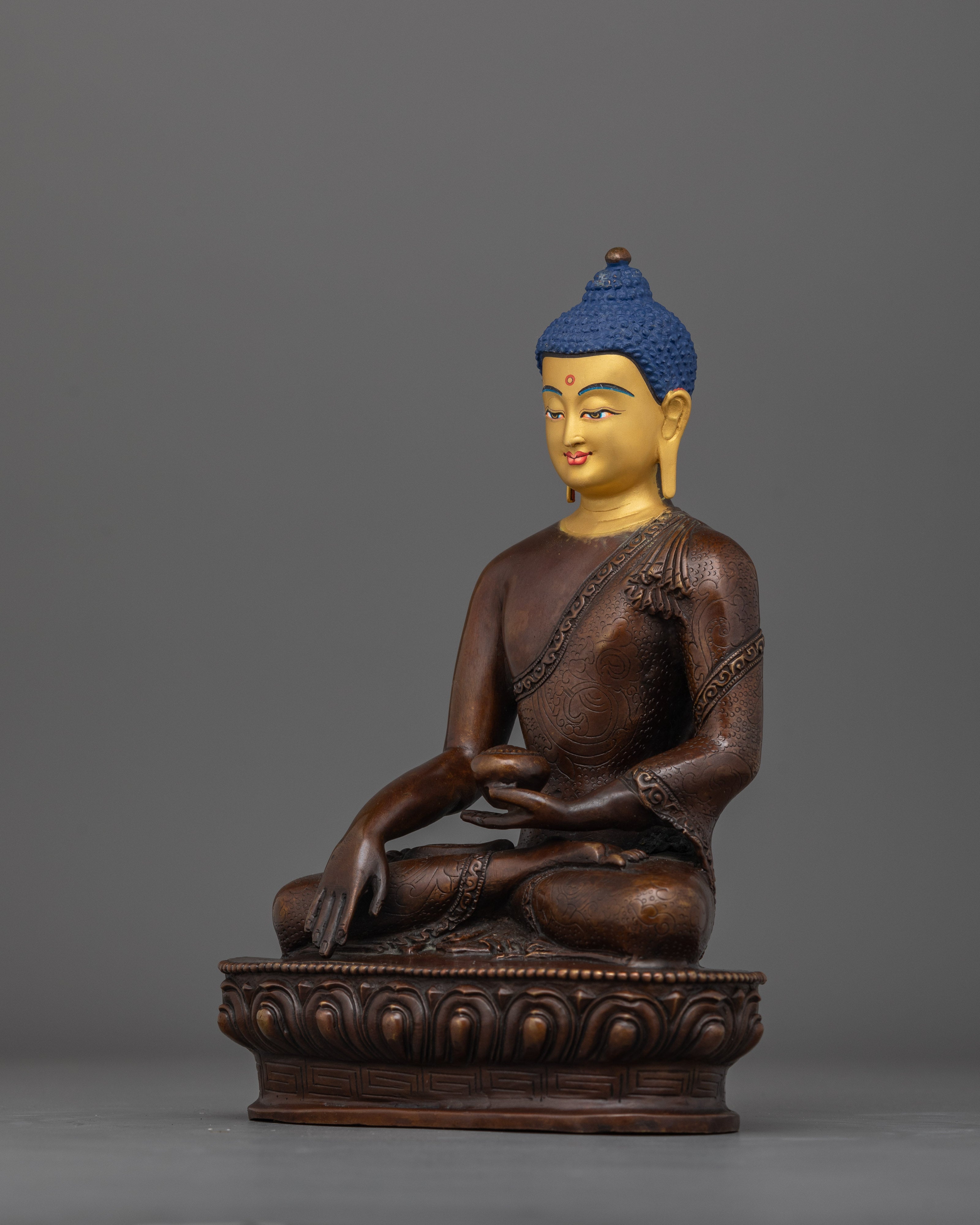 Shakyamuni Buddha Statue for Buddhist Shrine | Embrace a Sense of Peace and Mindfulness