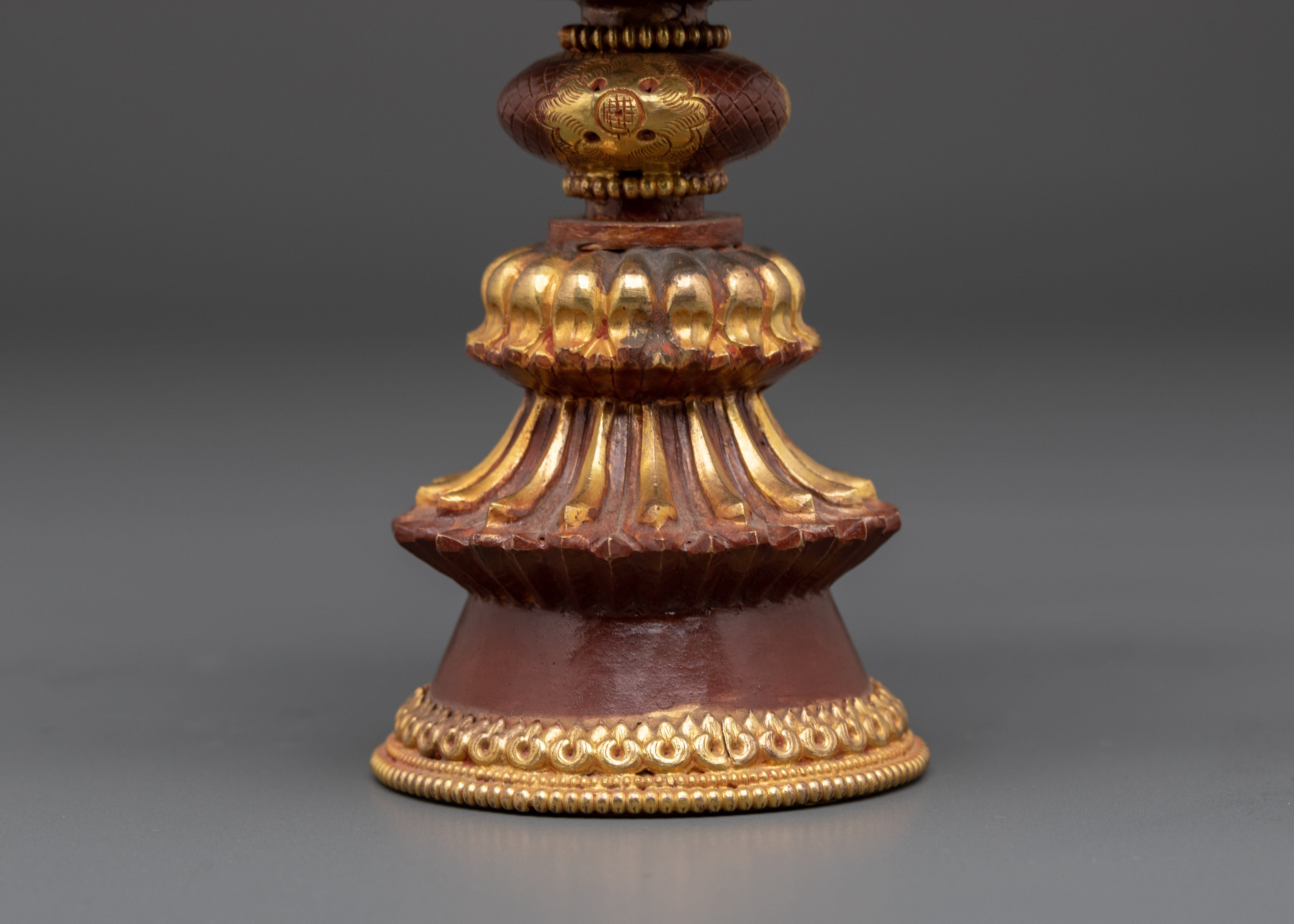 Gold Glided Ritual Oil Lamp | Sacred Lighting for Meditation