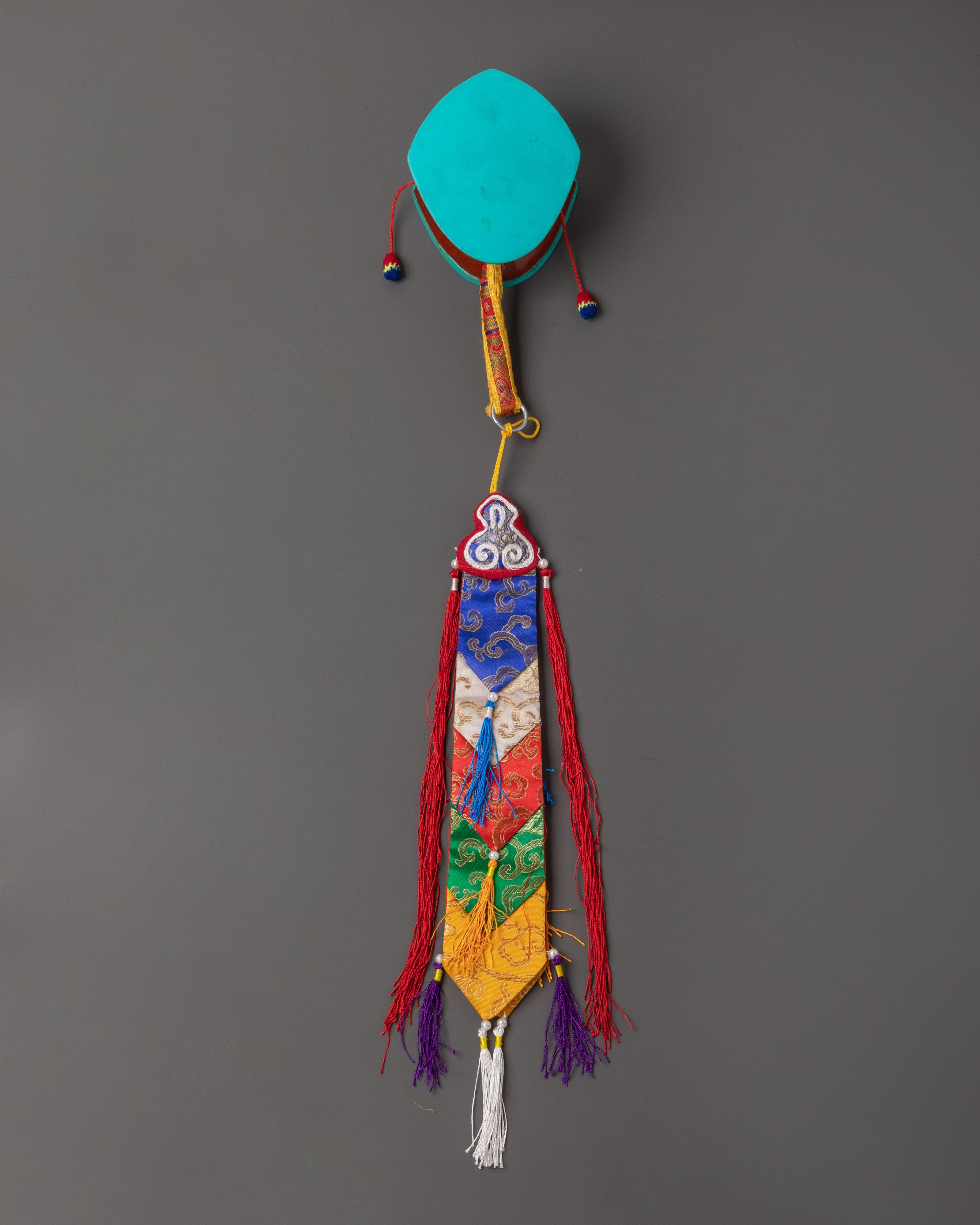 Handcrafted Wooden Damaru | Tibetan Ritual Damaru in ShangDhang Wood