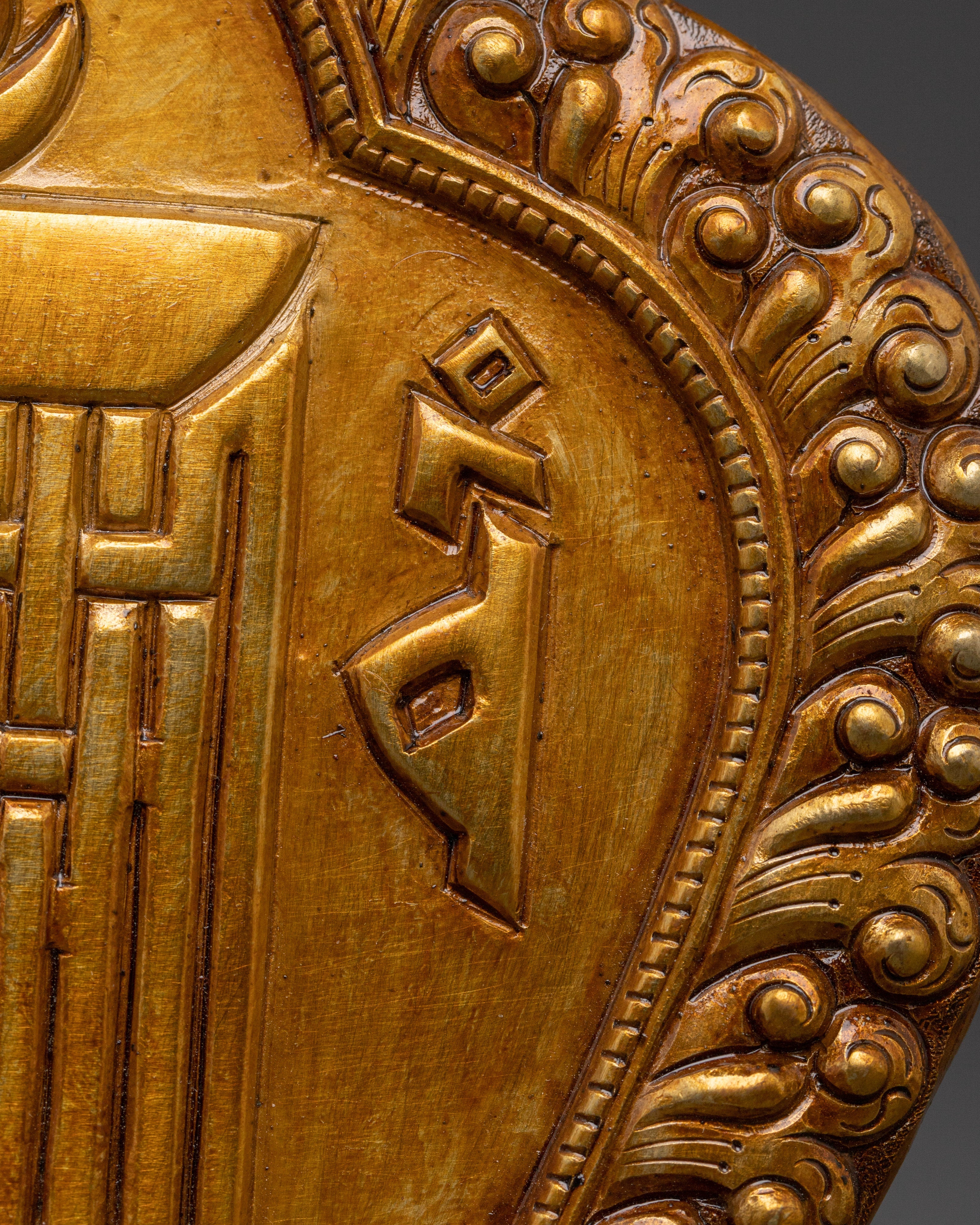 Kalachakra Symbol Wall Art | Handcrafted Tibetan Copper Mandala