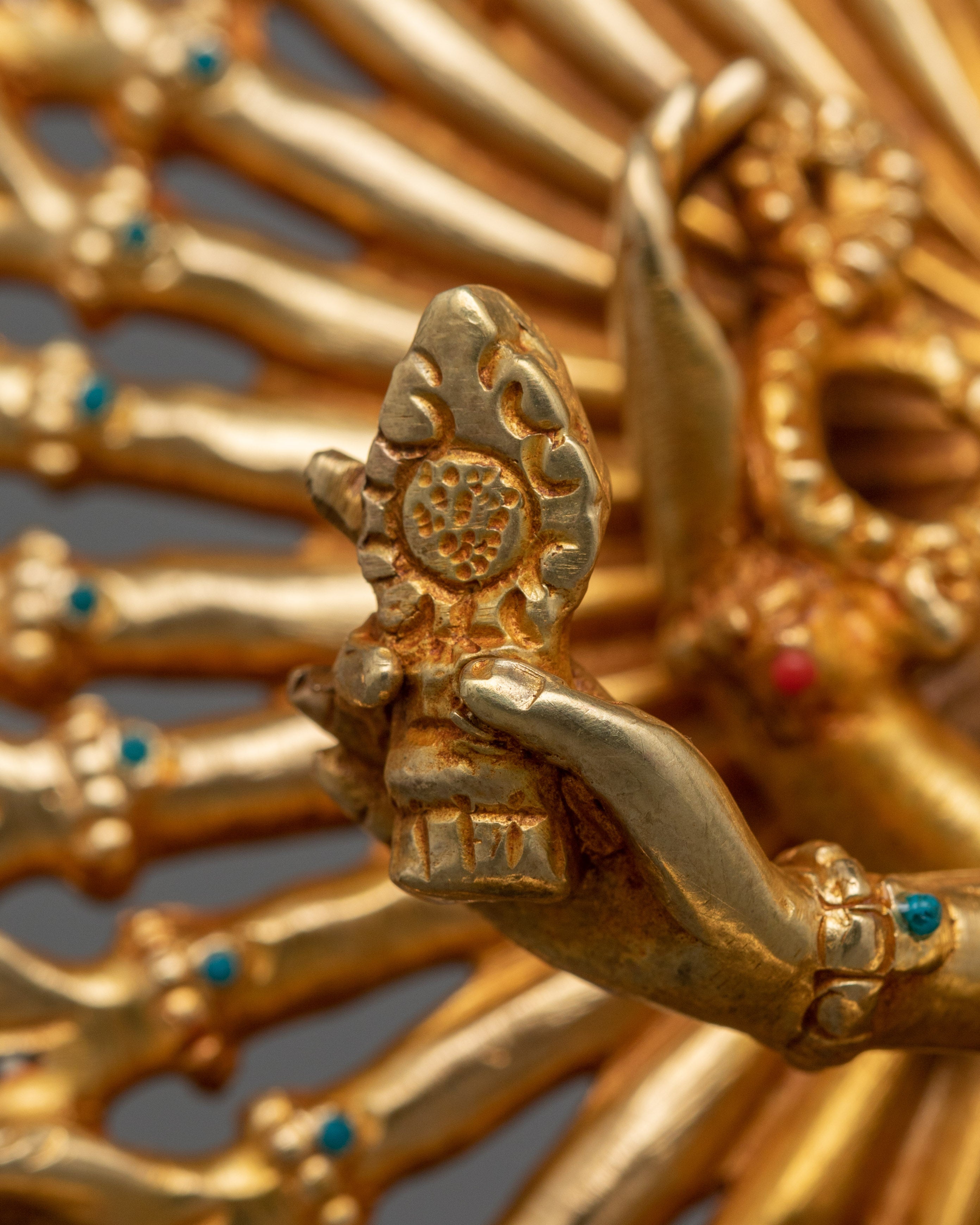 Thousand Armed Chenrezig FIgurine | Himalayan Traditional Sacred Artwork
