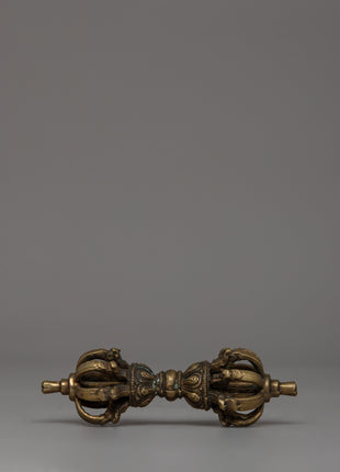 Tibetan Bronze Ritual Bell & Vajra | Spiritual Instruments for Buddhist Practices