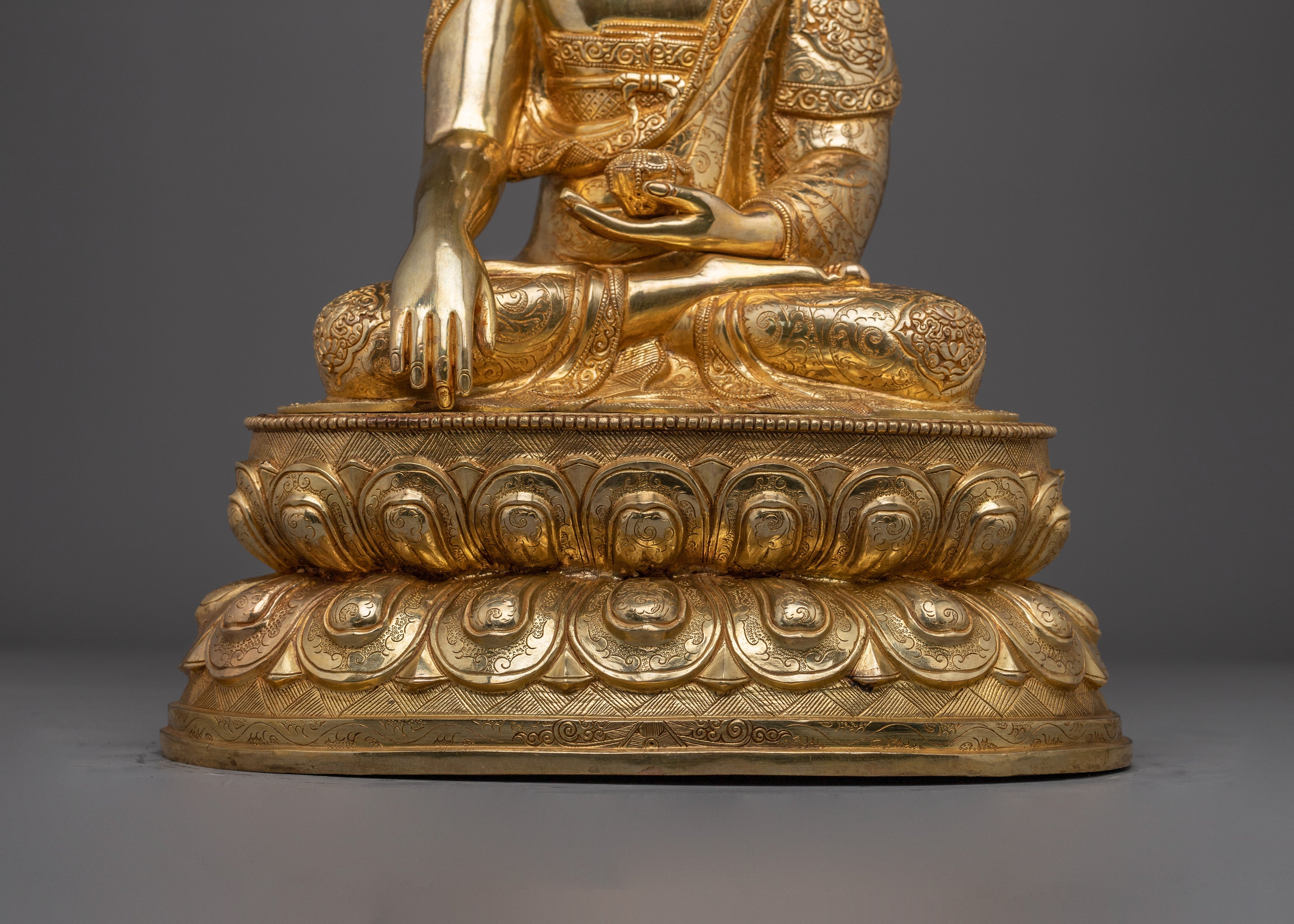 Tibetan Style Shakyamuni Buddha | Handcrafted Sacred Sculpture for Mindful Living