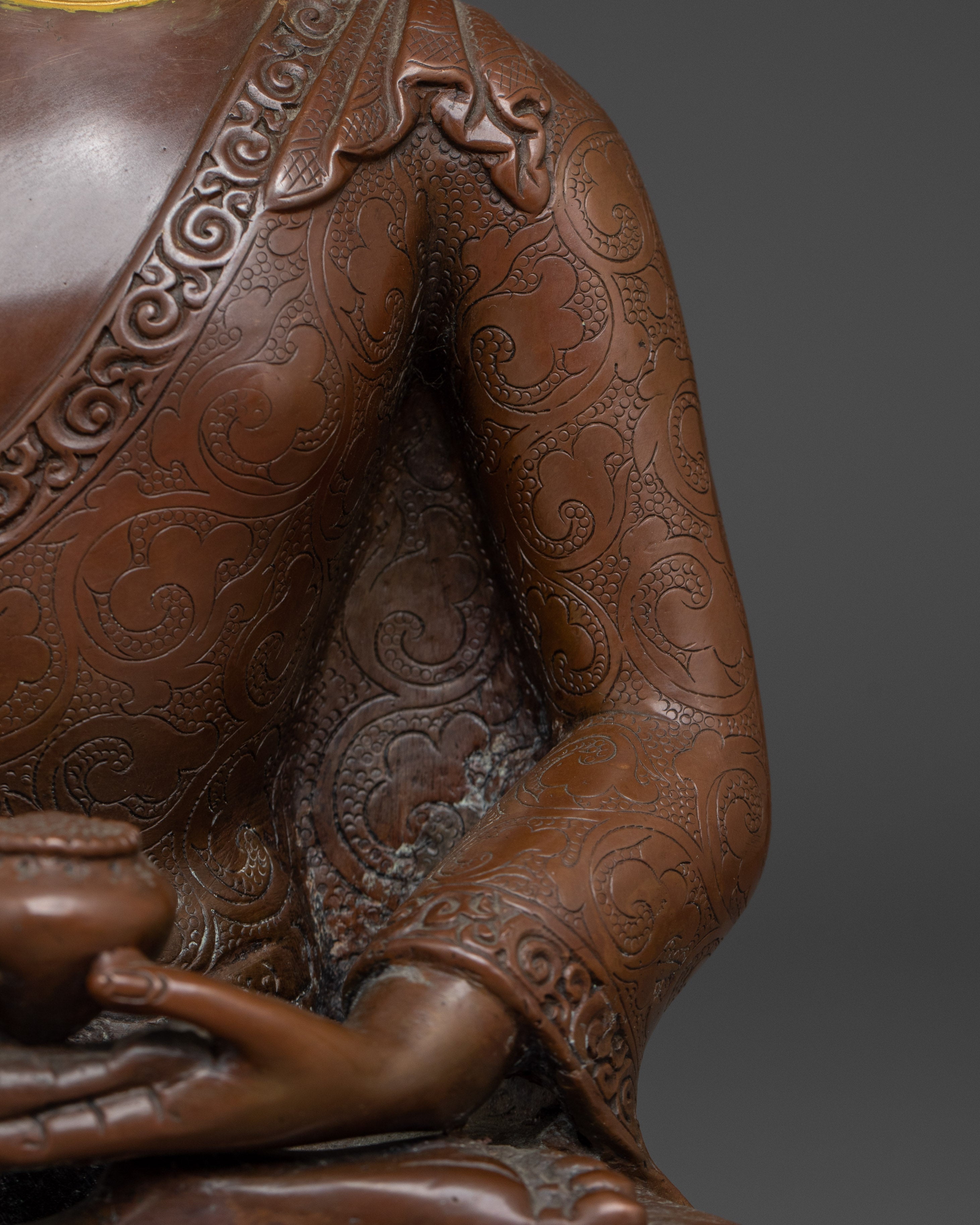 Himalayan Oxidized Amitabha Buddha Statue | Buddhist Spiritual Decor