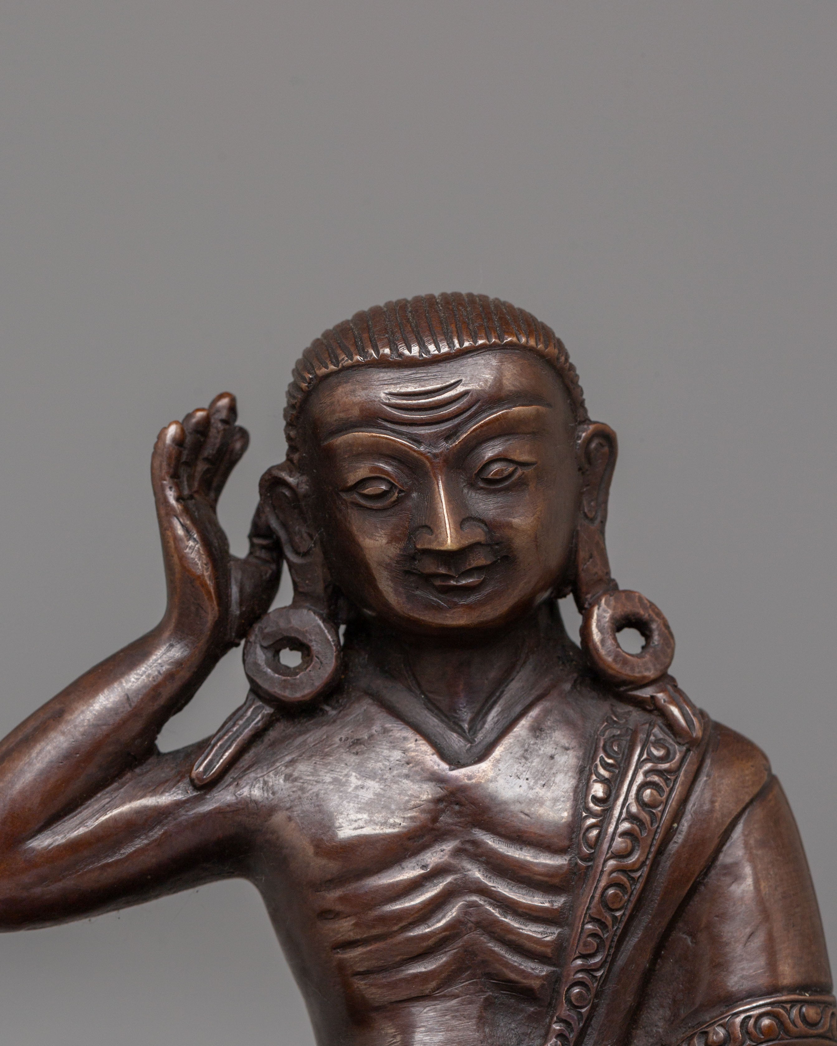 Handmade Jetsun Milarepa Tibetan Yogi Statue | Spiritual Inspiration and Devotion