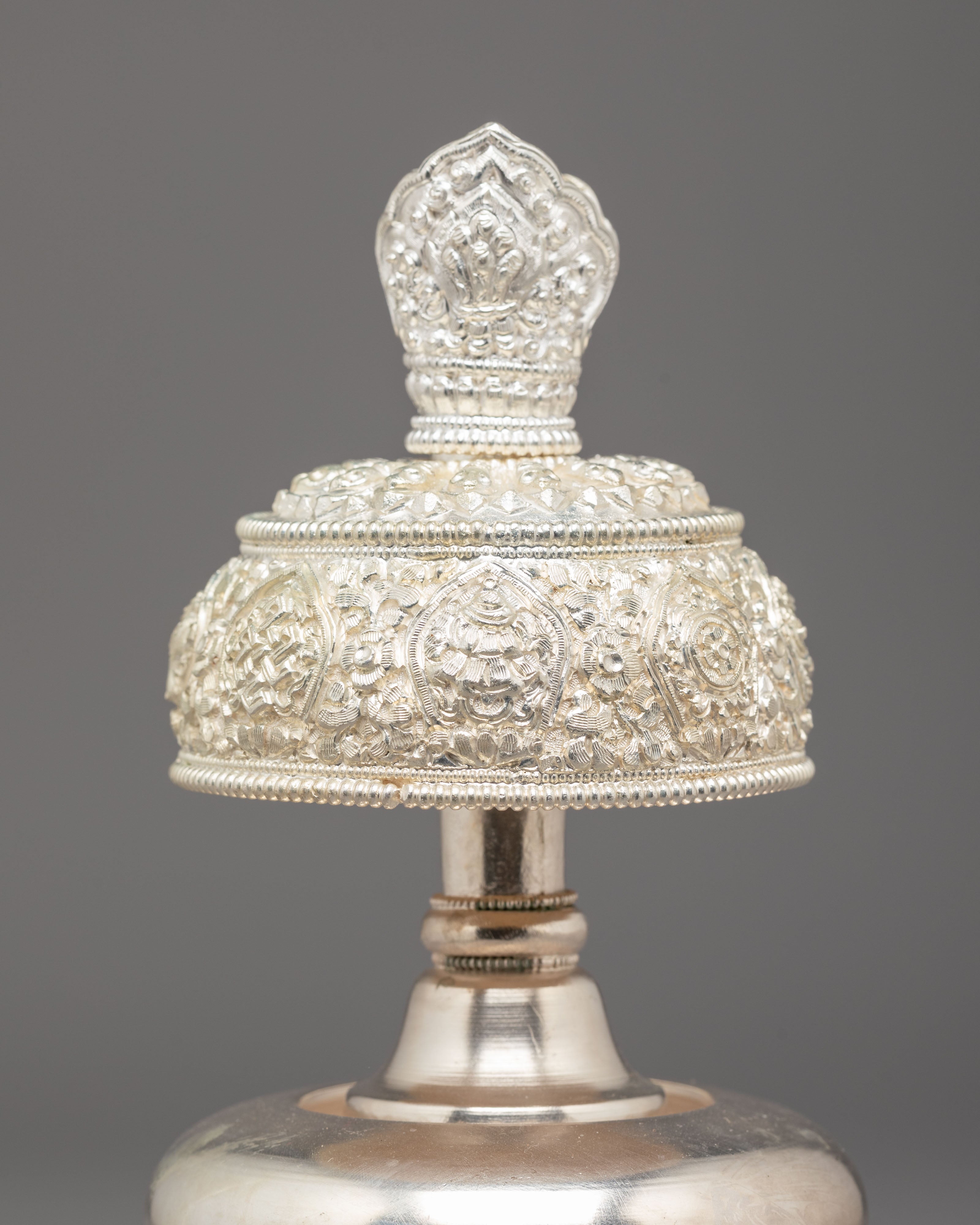 Bhumba Ritual Container | Silver Plated Copper for Sacred Ceremonies