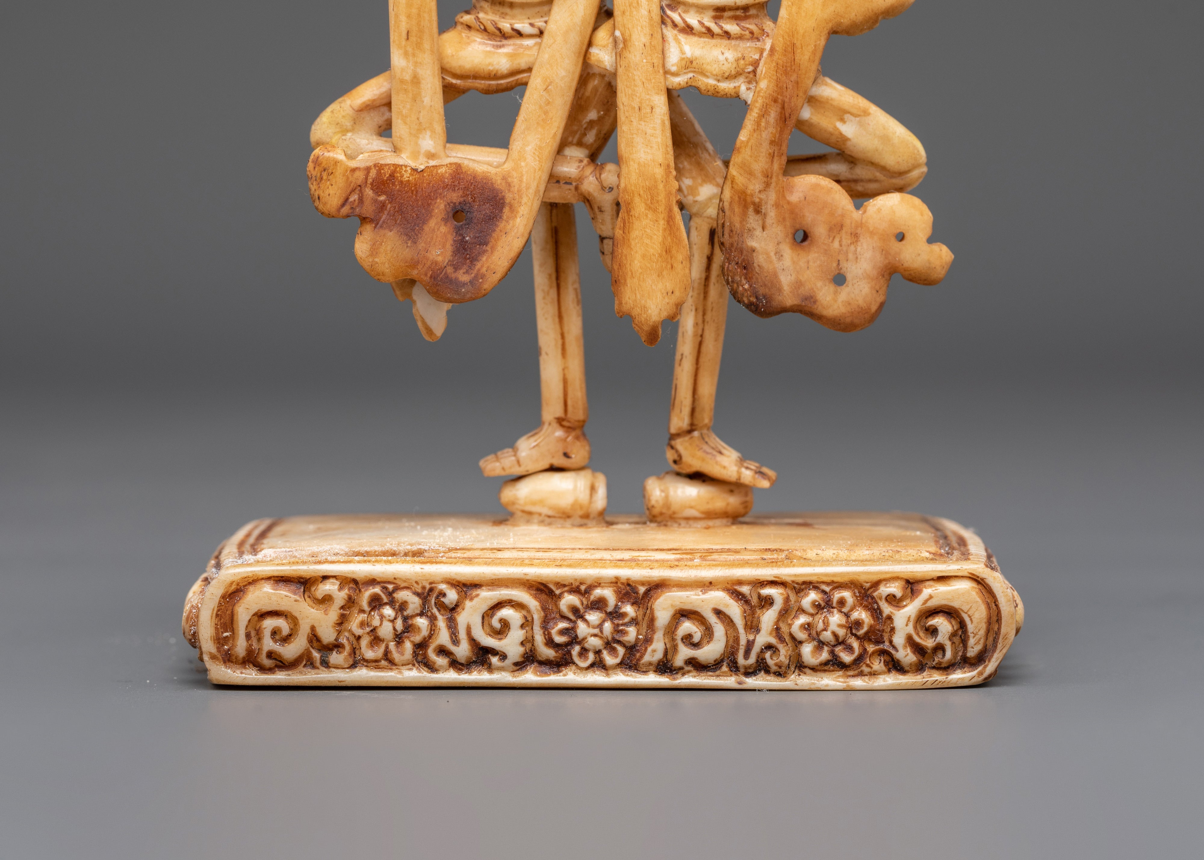 Chitipati Buddhist Protector Deity Bone Craving | A Buddhist Symbol of Protection