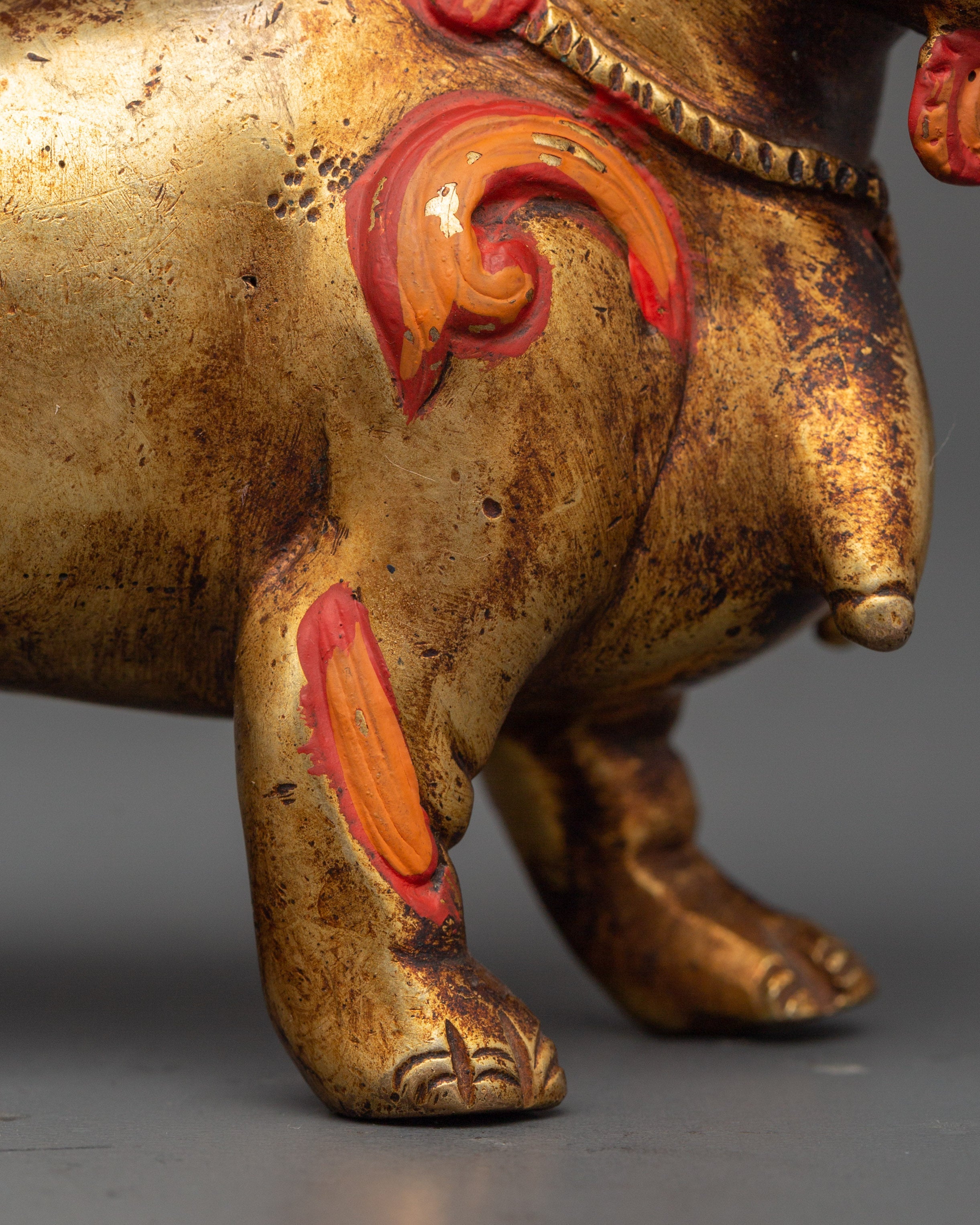Handcrafted Pair of Tibetan Snow Lion Statues | Foo Dogs Crafts