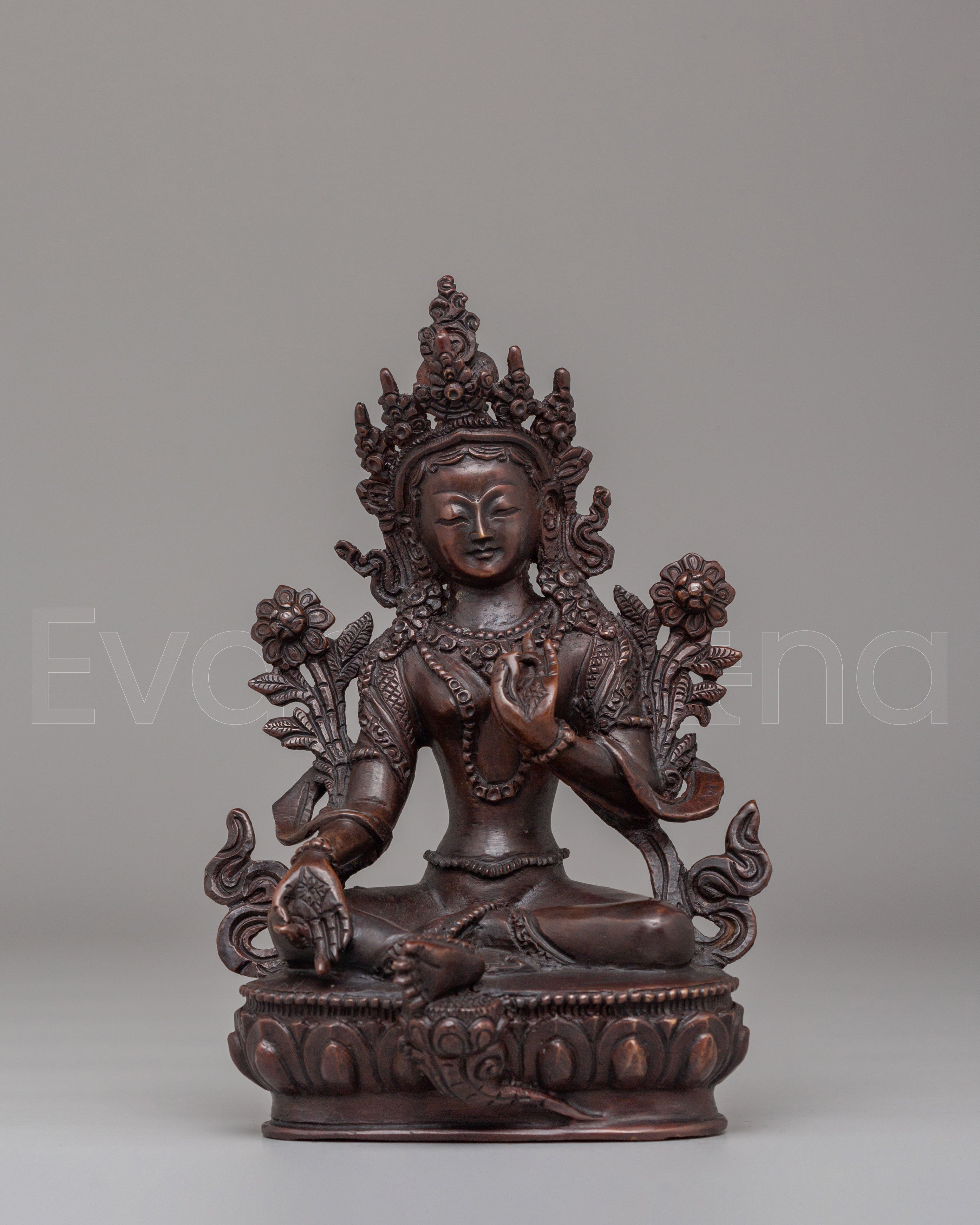 Green Tara Goddess Statue