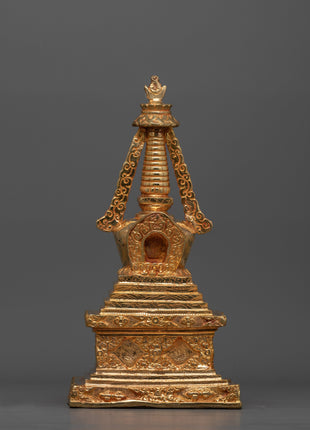 Exquisite Tibetan Stupa Chorten | Spiritual Tibetan Monument