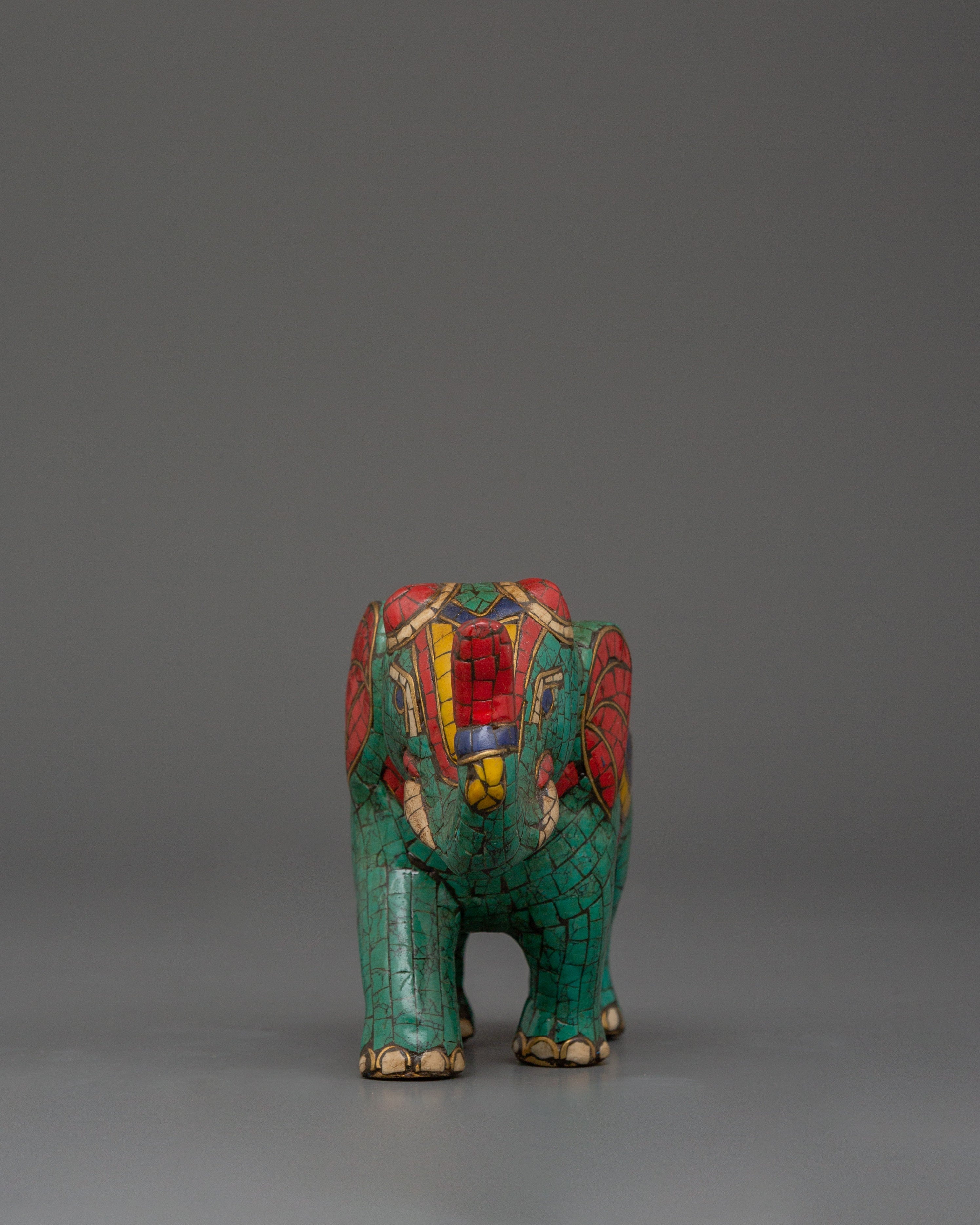 Decorative Brass Elephant Statue | Home & Spiritual Good Luck Decor