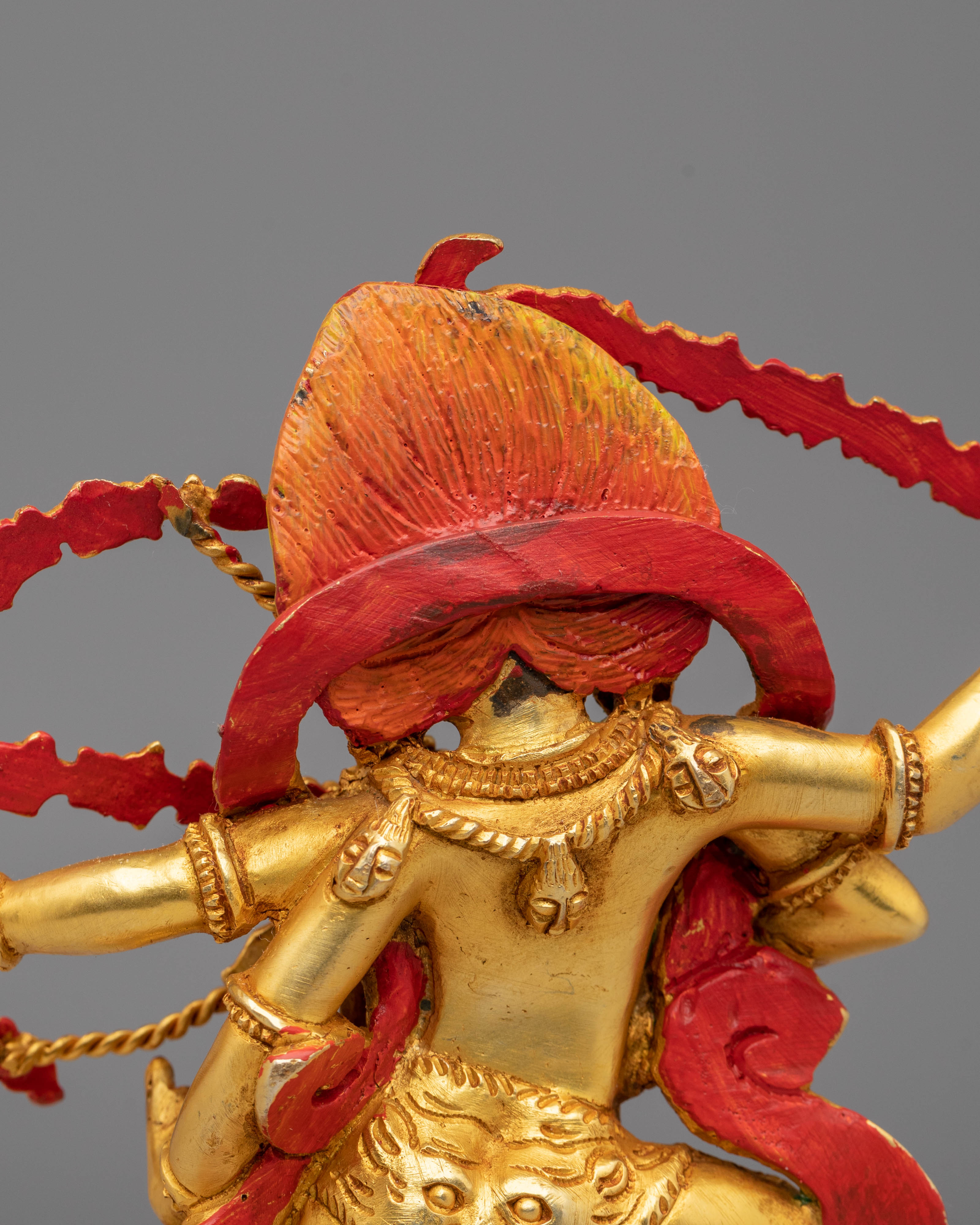 Handcrafted Kurukulla Buddhist Statue | Tibetan Tantric Goddess Sculpture