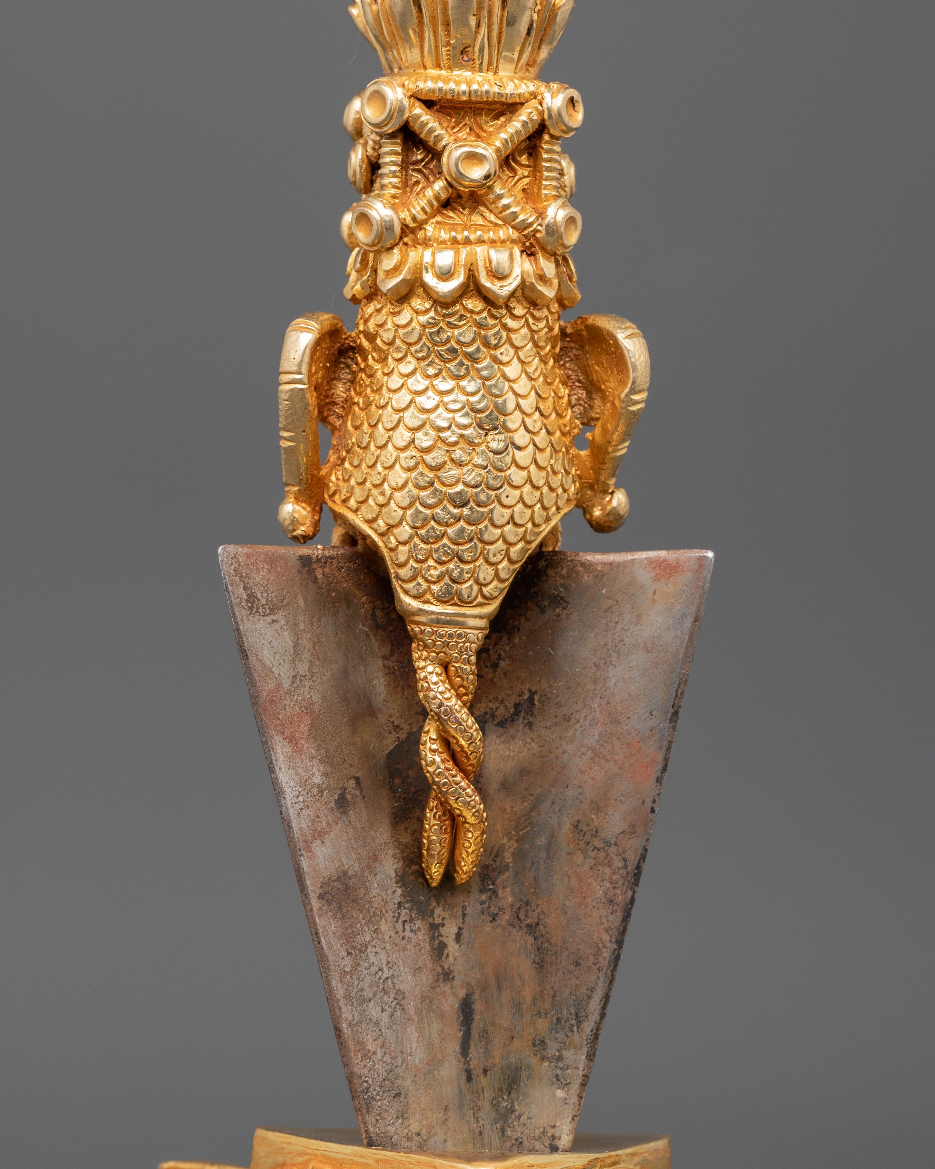 Copper Tibetan Ritual Phurba | Phurba for Buddhist Rituals