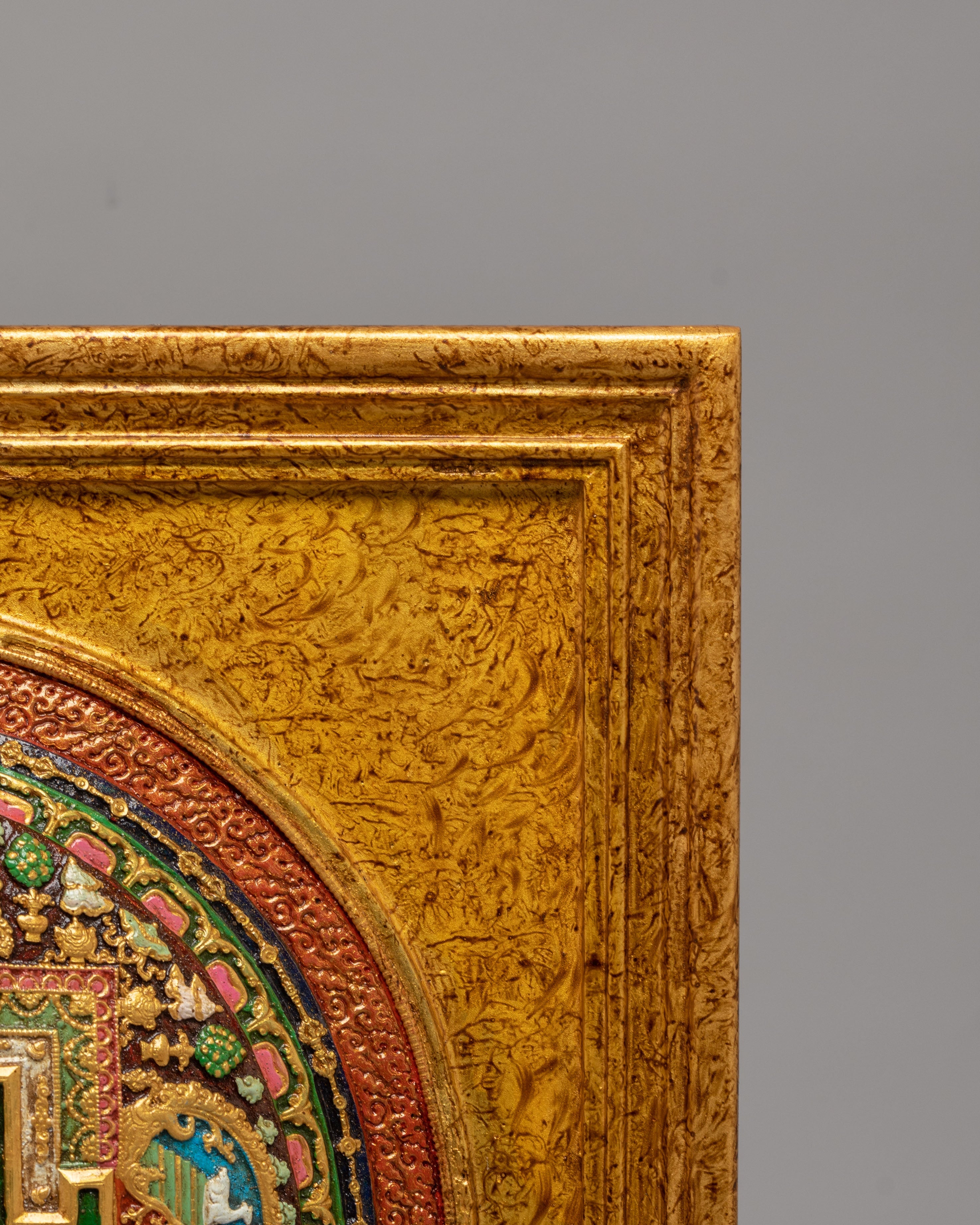 Auspicious Symbols Mandala Wall Hanging | Tibetan Buddhist Art with Eight Symbols