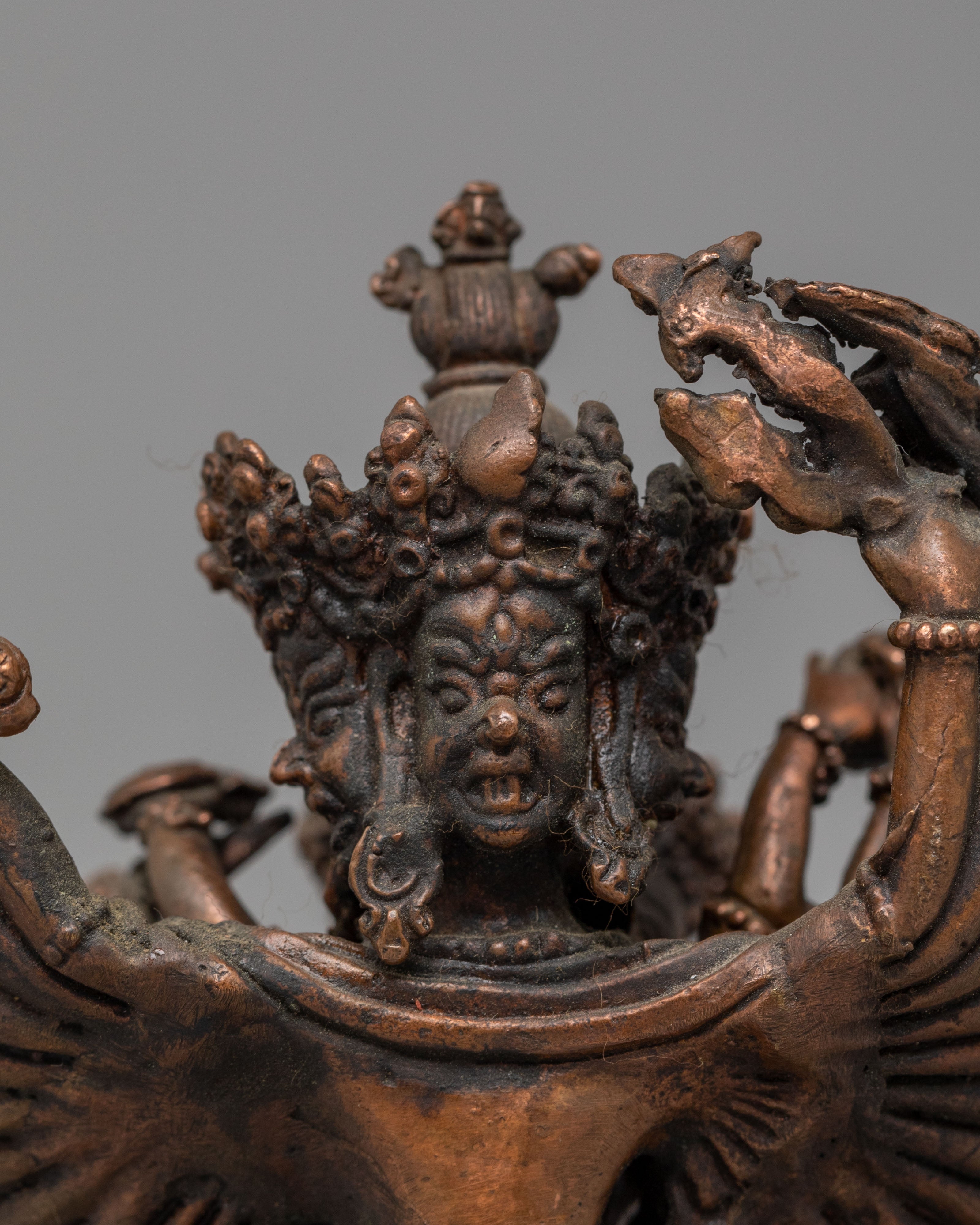 Himalayan Kalachakra Sculpture | Buddhist Kalachakra Deity Figurine