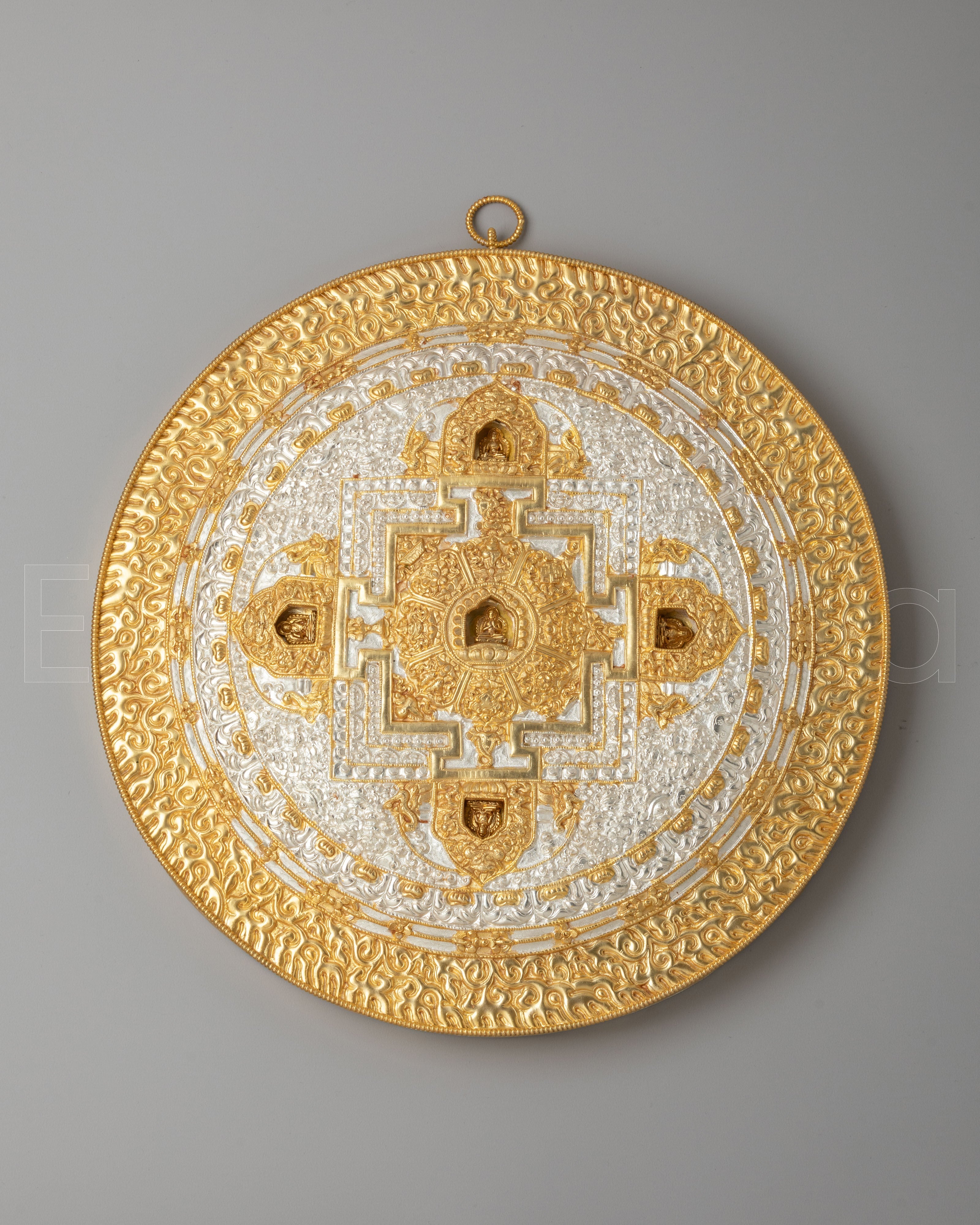 Pancha Buddha Mandala Wall Hanging