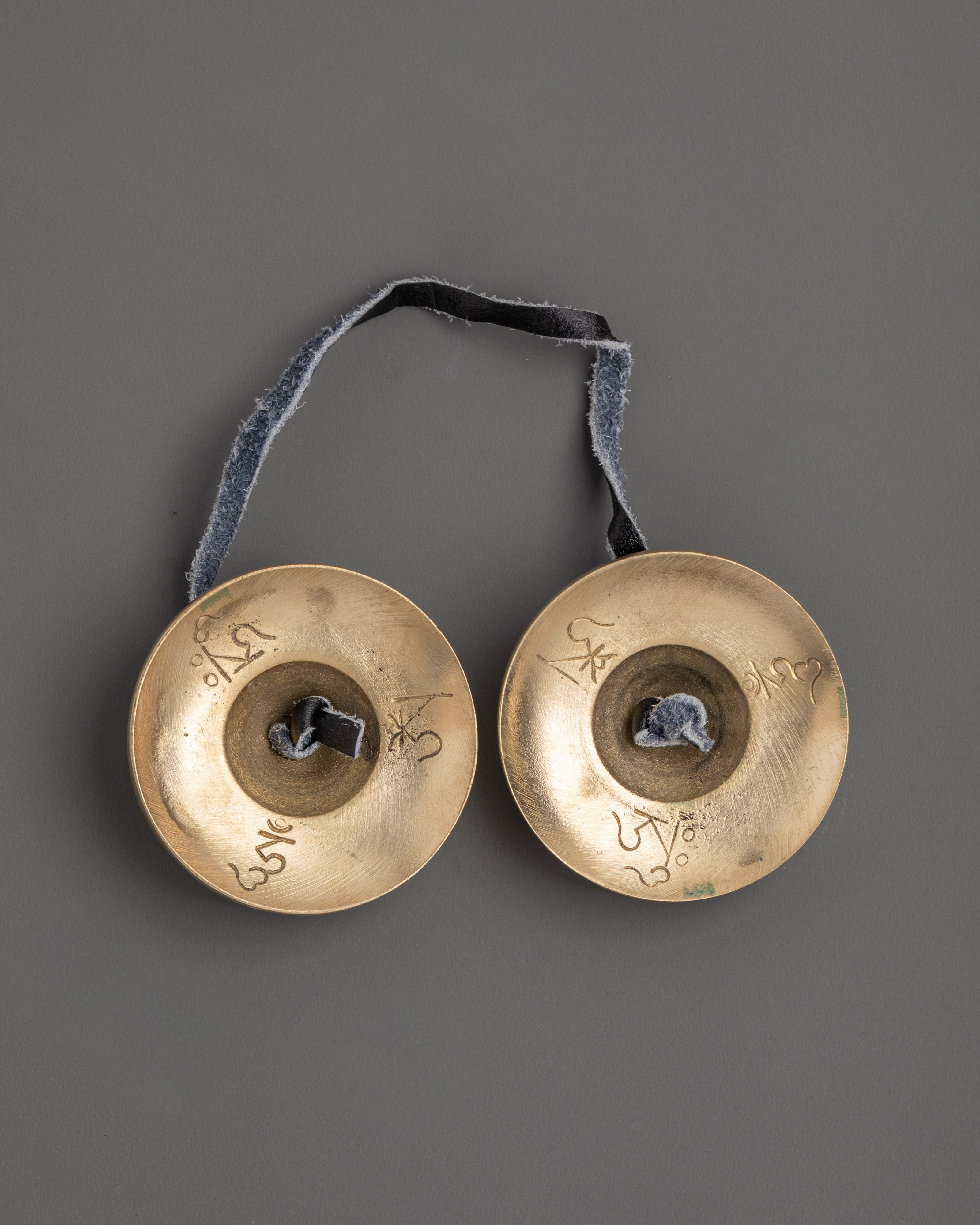 Tibetan Meditation Cymbals | Brass Ritual Bells for Meditation &amp; Healing