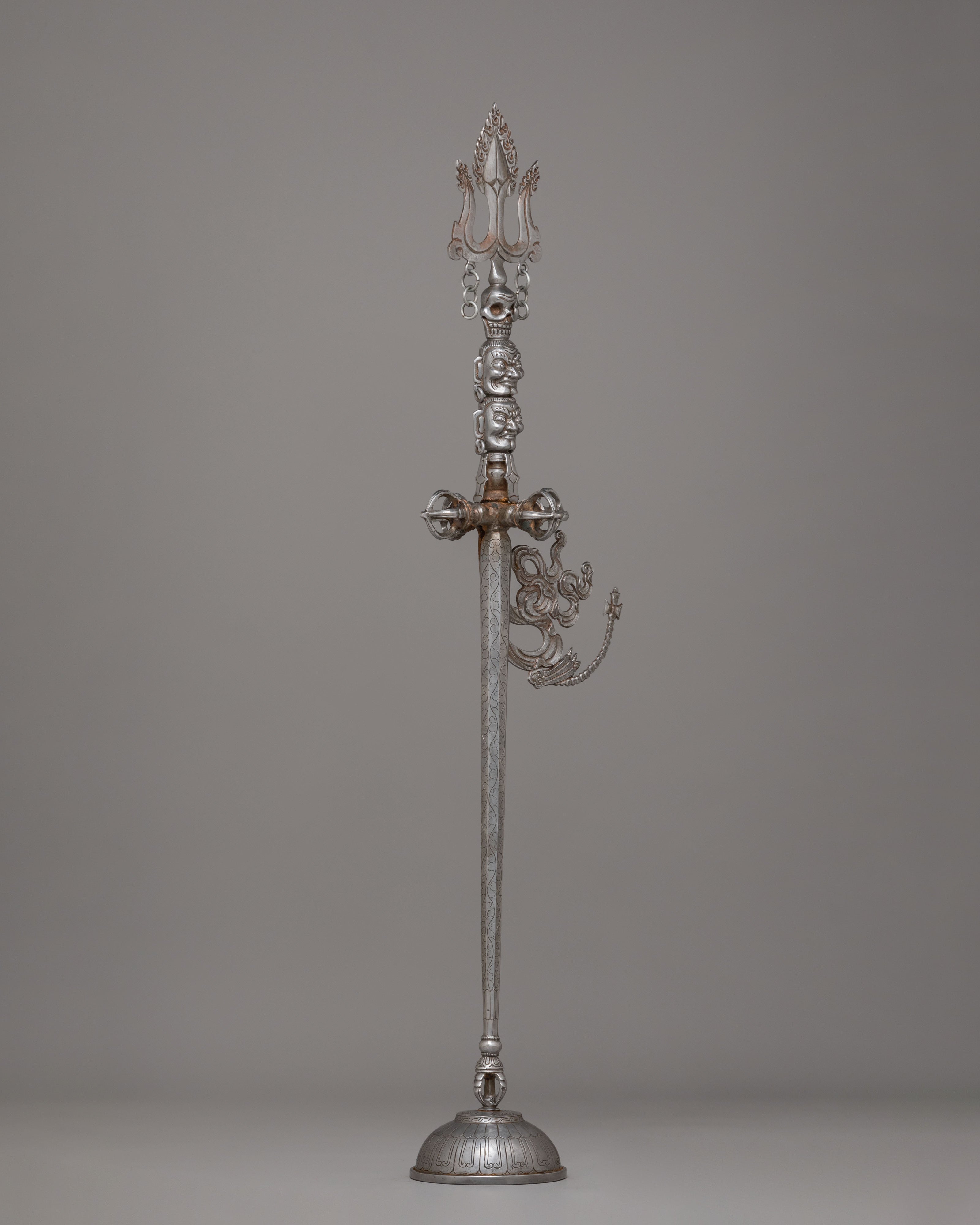 Spiritual Khatvanga Ceremonial Staff | Tibetan Rituals & Meditation