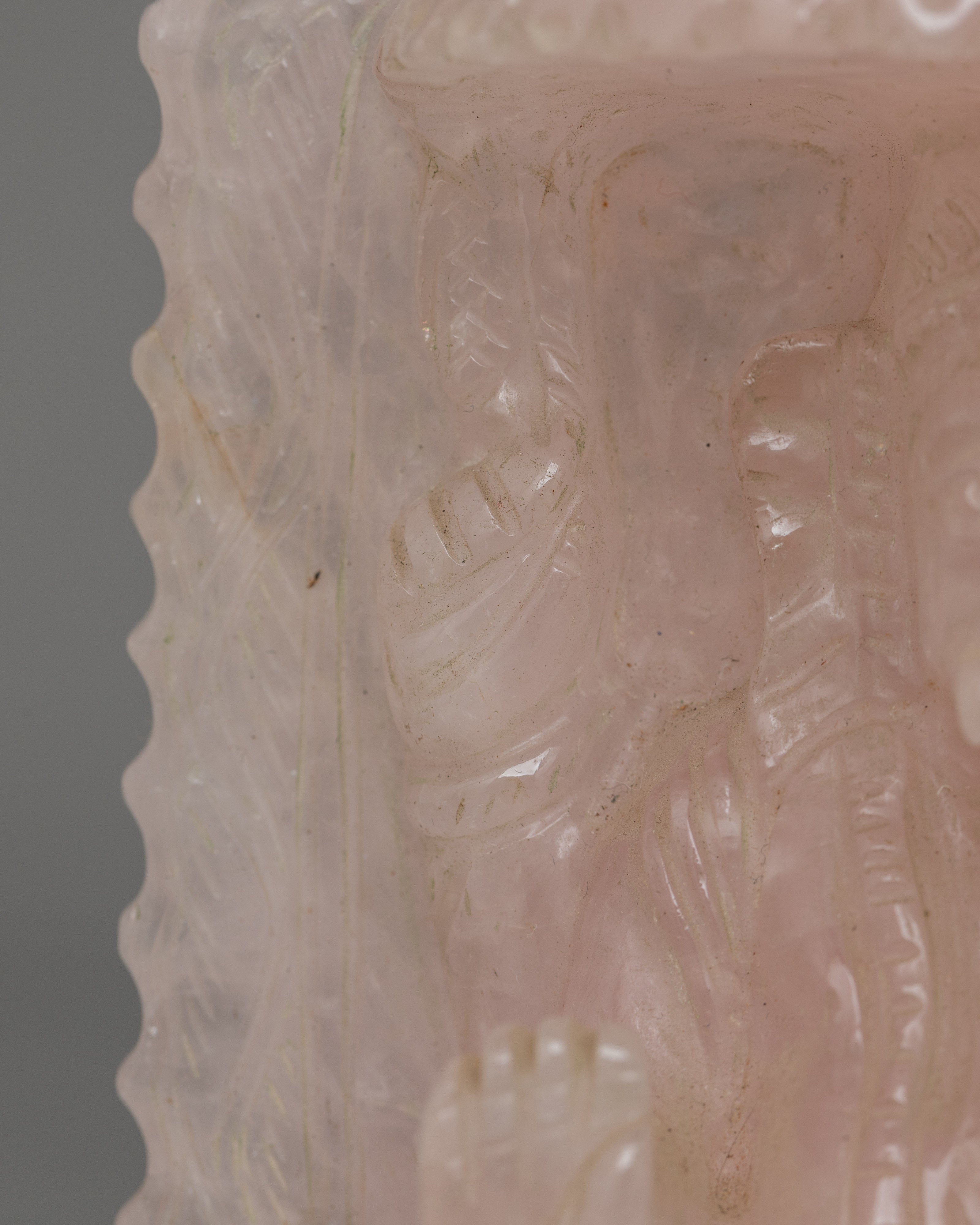 Ganesh Statue in Rose Quartz | Remover of Obstacles, Love & Prosperity Symbol