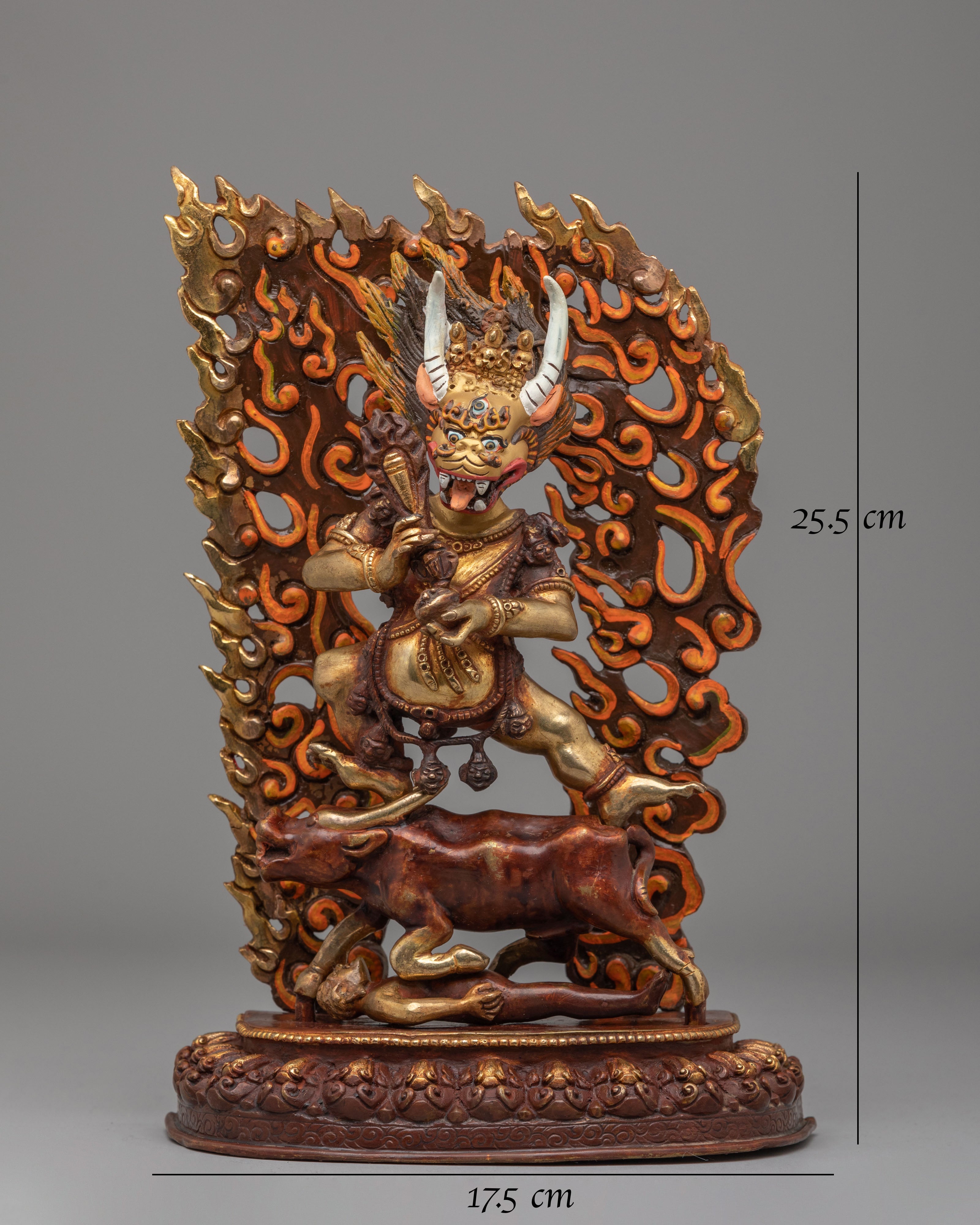 Lord of Death Yama Dharmaraja Statue | Tibetan Guardian Deity Figurine