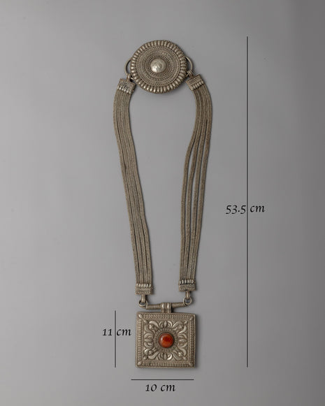 Jantar Mala Necklace | Handcrafted Tibetan Mala