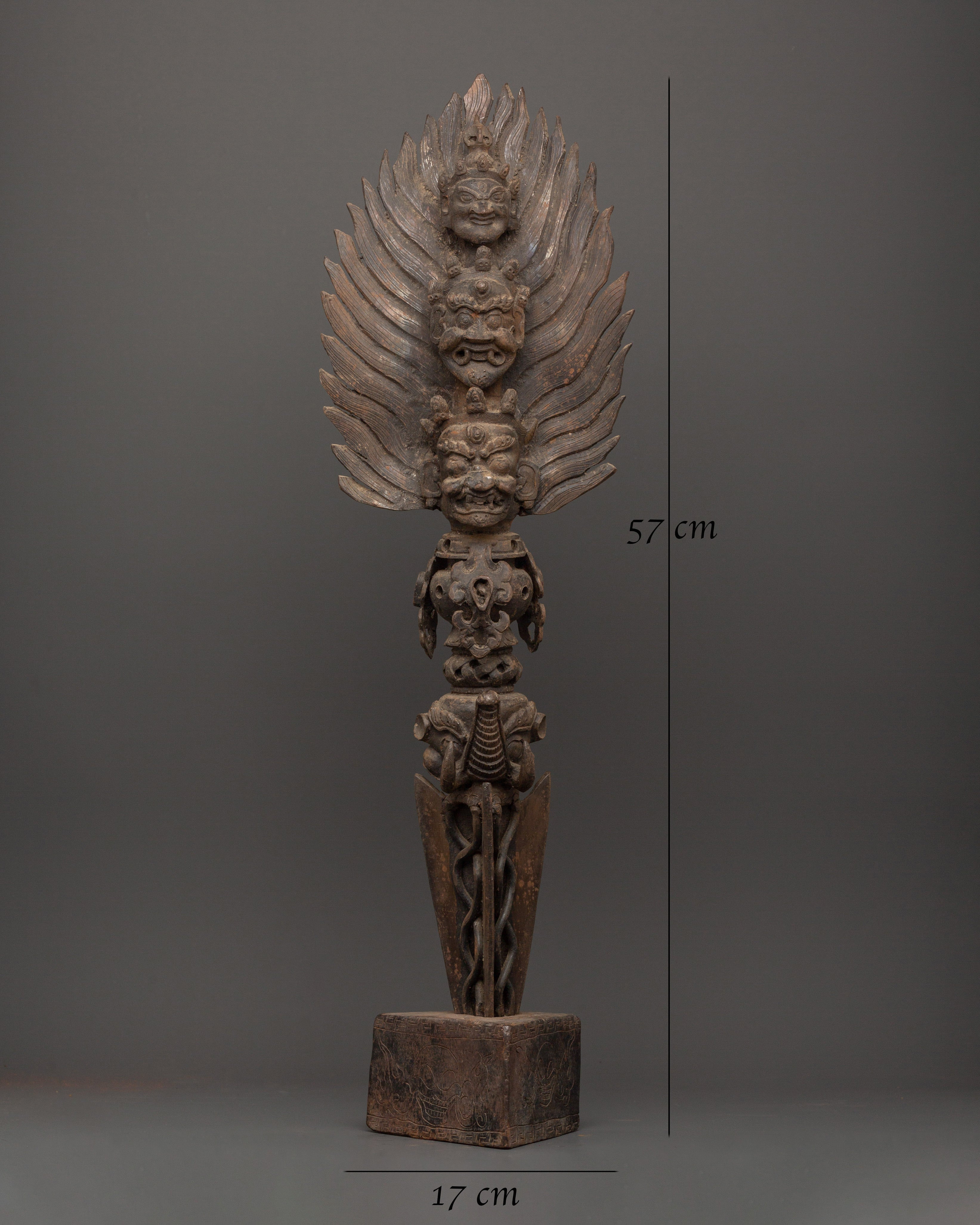 Mahakala Phurba Sacred Item | Wrathful Iron Ritual Dagger