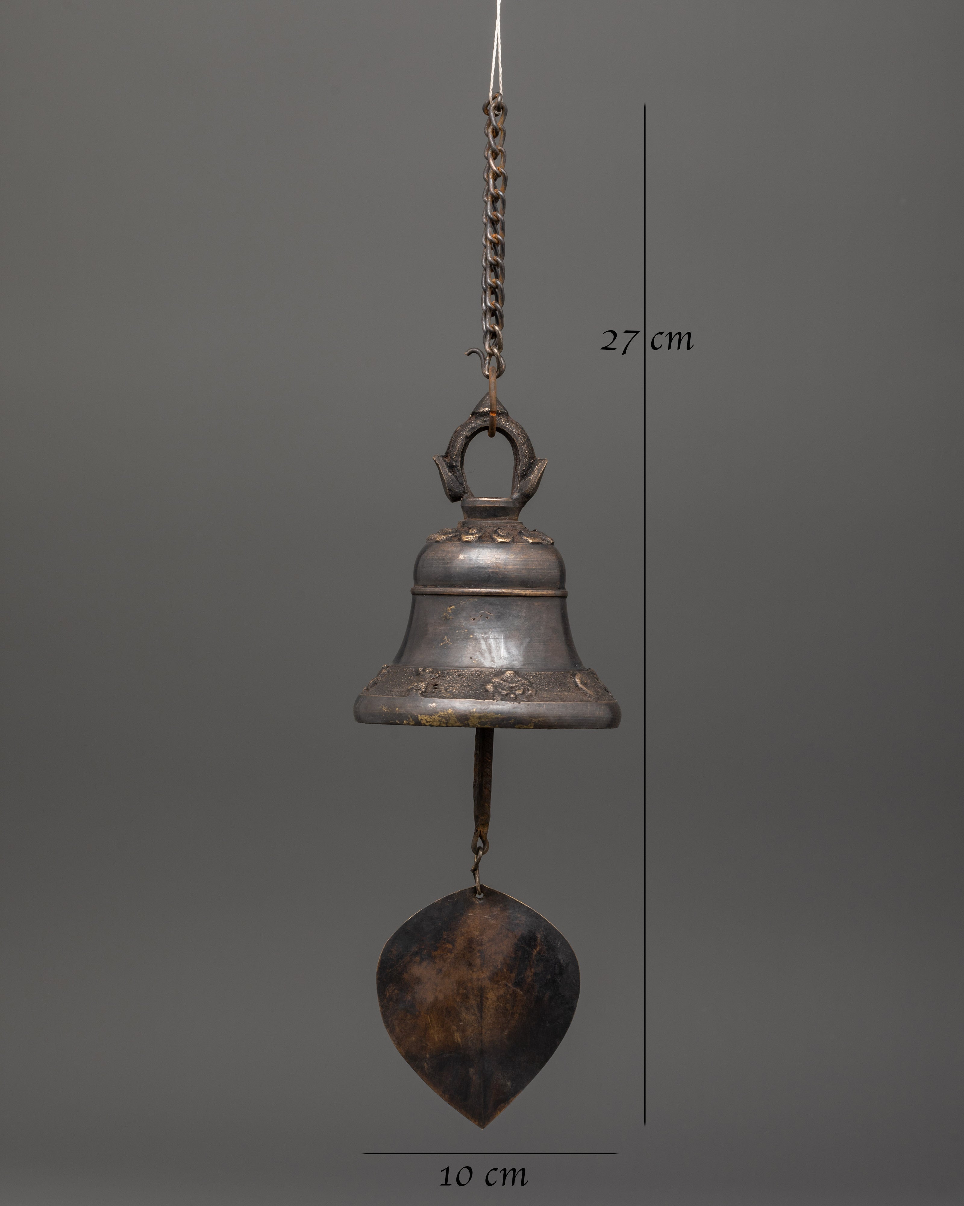 Brass Hanging Bell for Altar | Symbol of Awakening and Spiritual Clarity