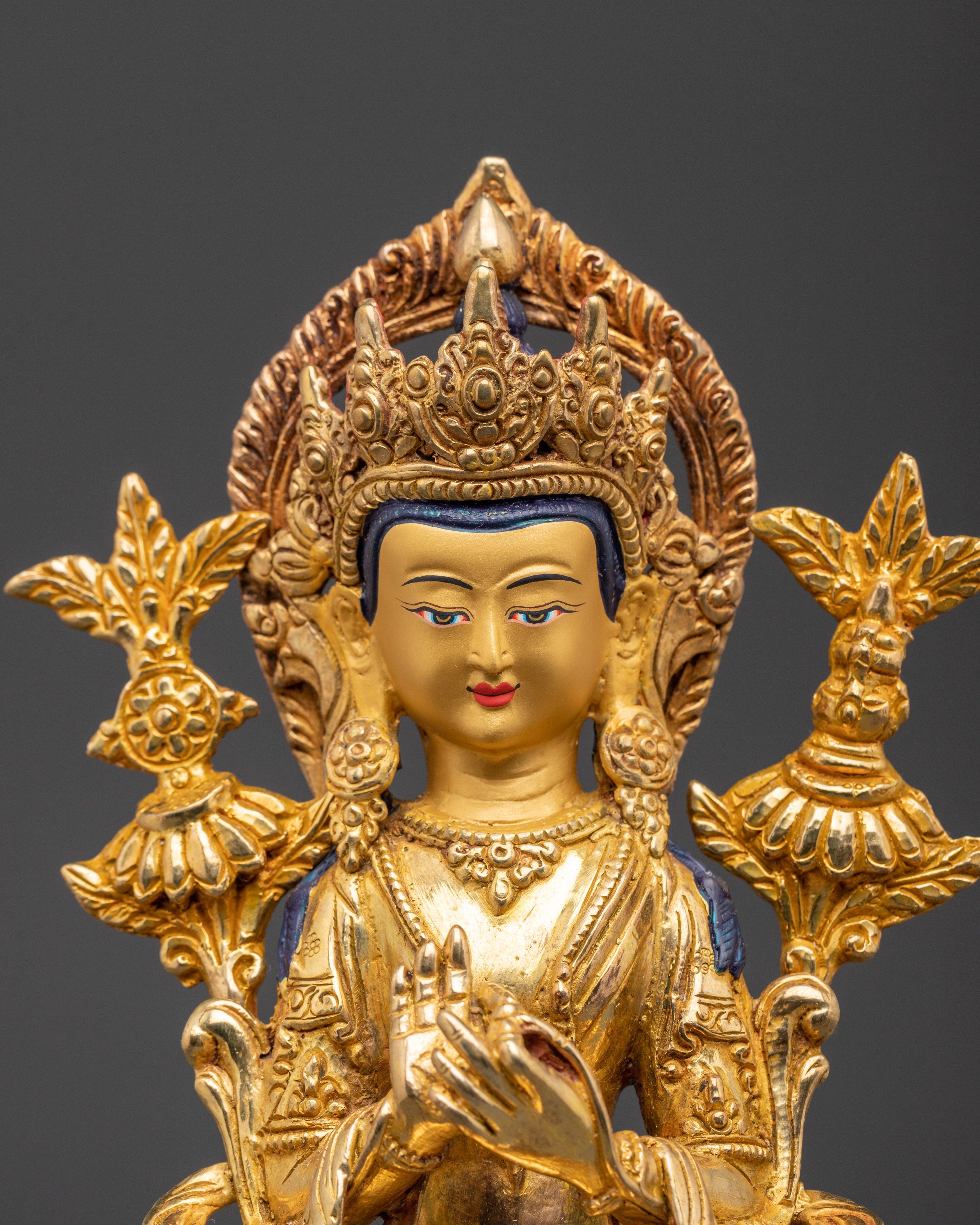 Handcrafted Maitreya Buddha Sculpture | Spiritual Decor for Altar or Meditation