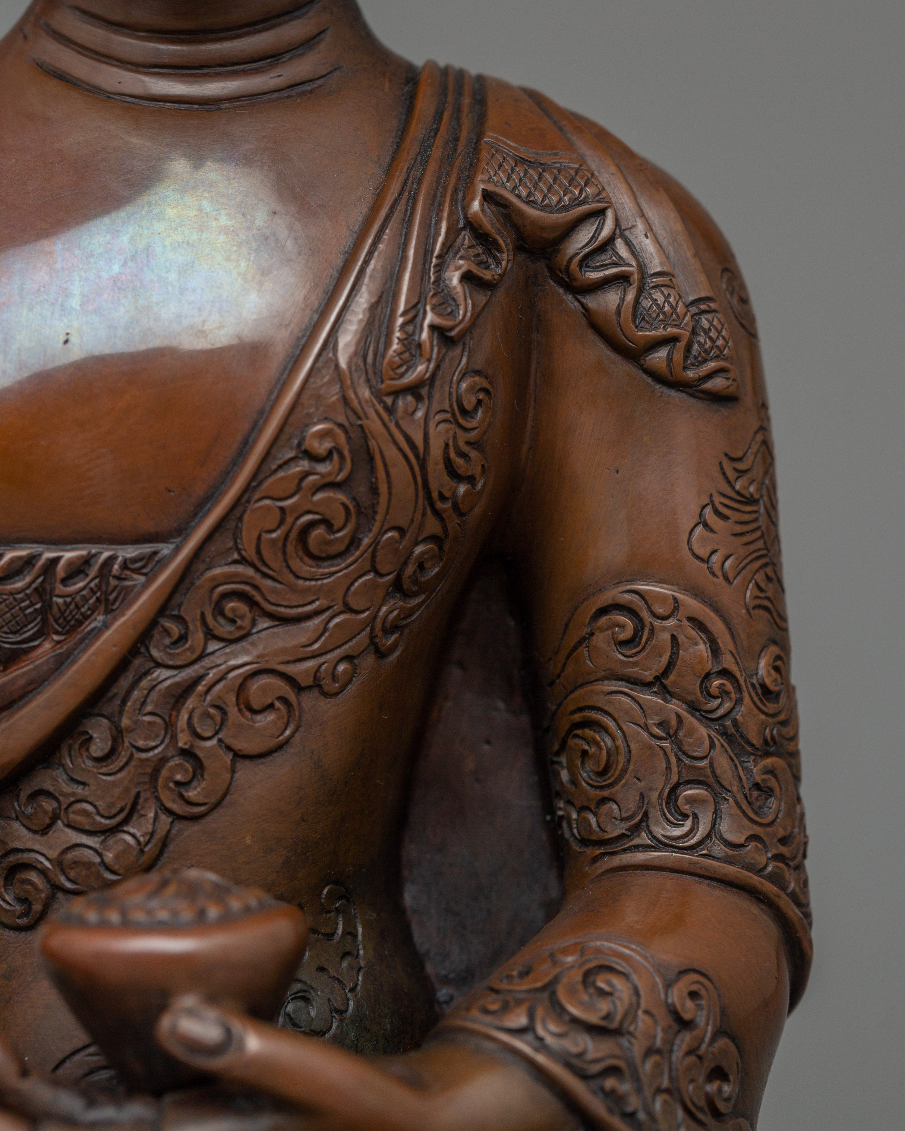 Enlightened Shakyamuni Buddha Sculpture | Buddhist Meditation Sculpture