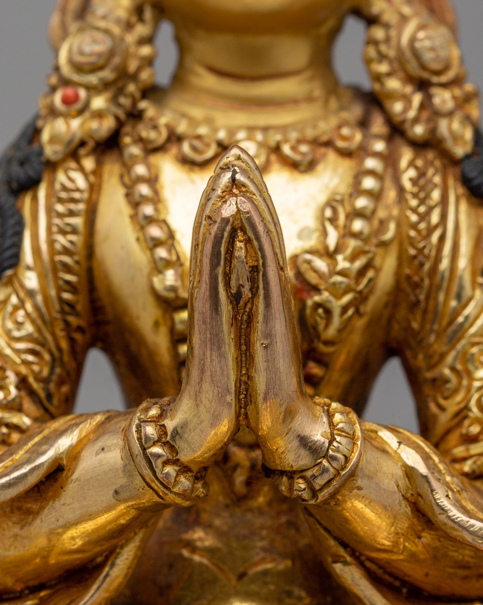 Handcrafted Chenrezig Statue | Tibetan Bodhisattva of Compassion Art