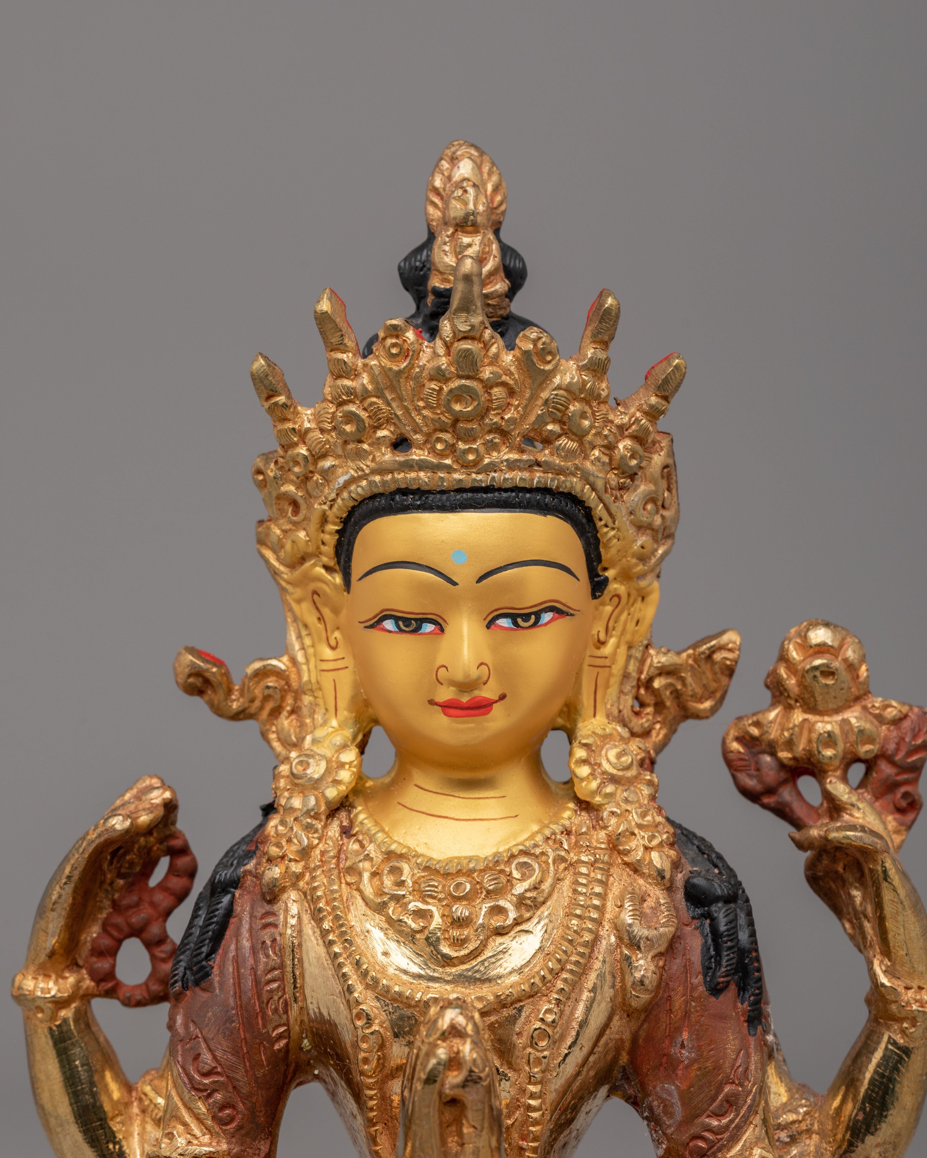 Spiritual Chenrezig Compassion Deity Statue | Tibetan Avalokiteshvara Statue