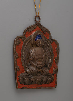 Handcrafted Oxidized Brass Buddha Locket | Perfect spiritual jewelry