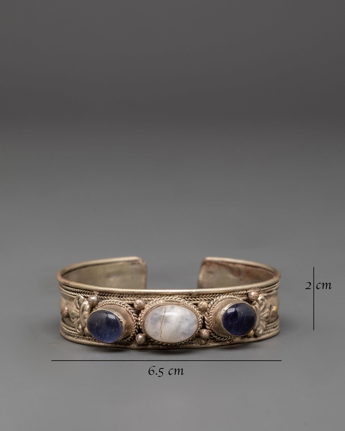 Traditional Himalayan Jewelry Bracelet | Gemstone Cuff