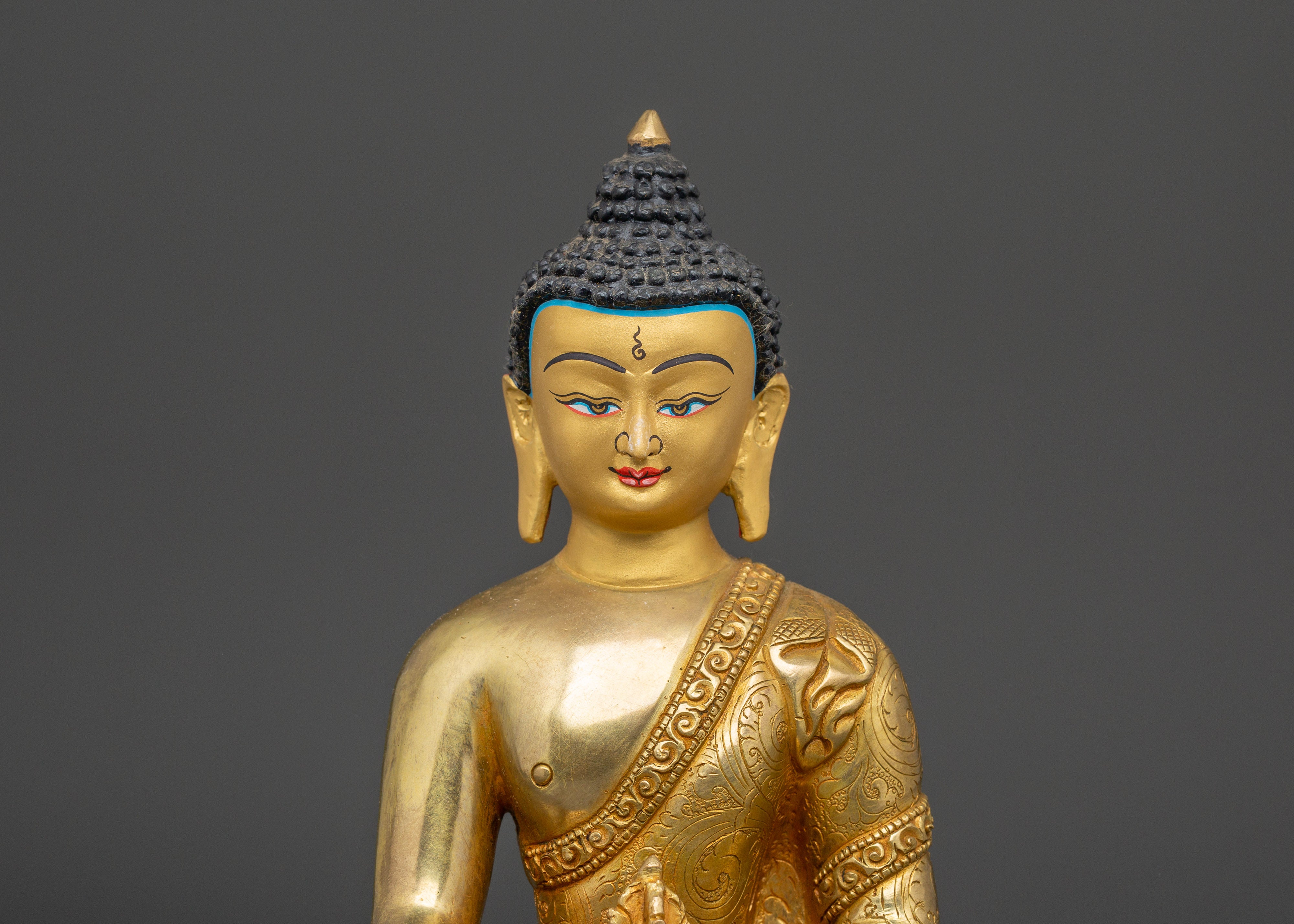 Mitrupa Buddha Figurine | Copper Body with Gold Plating
