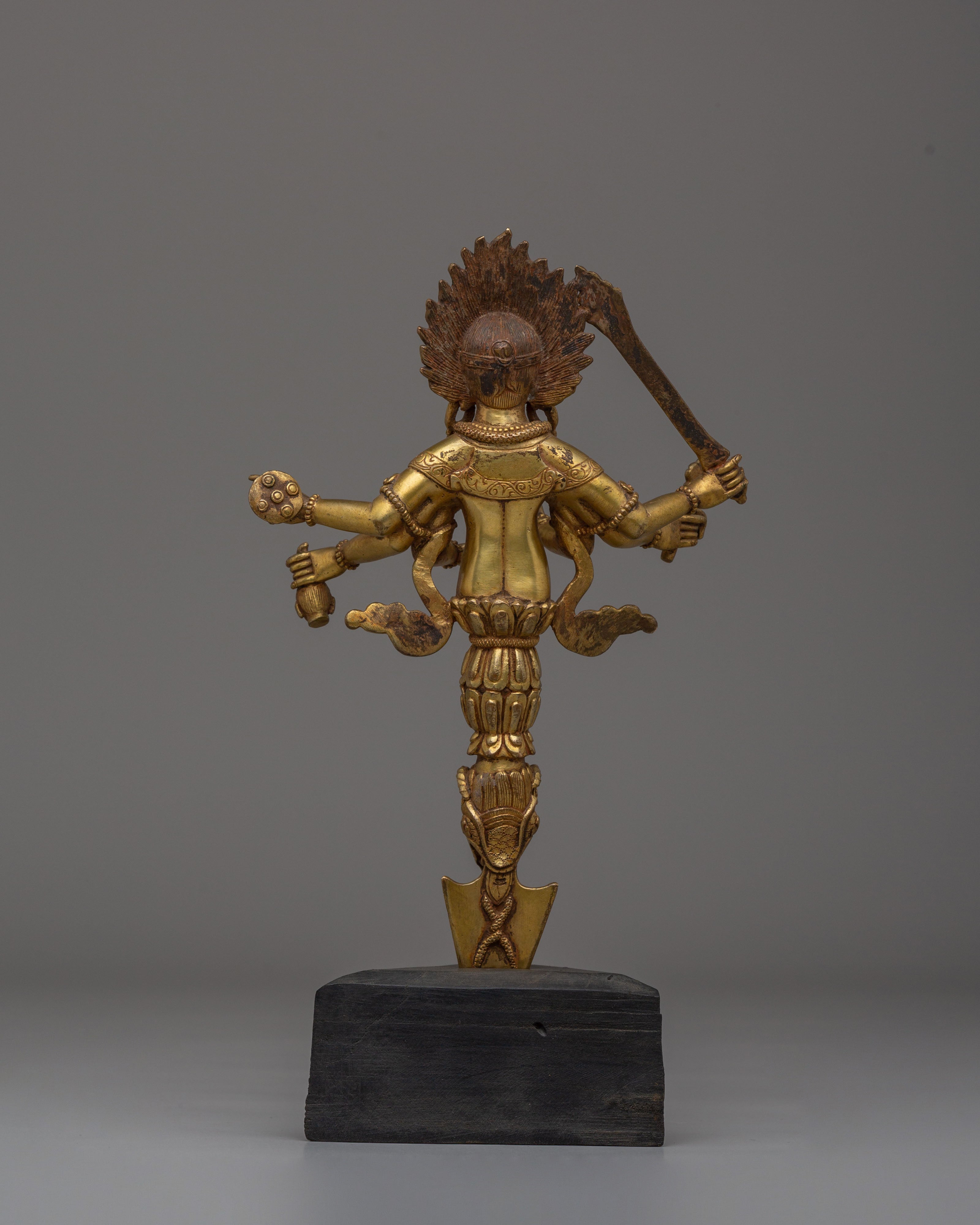 Handmade Mahakala Buddhist Phurba | Sacred Tibetan Ritual Dagger