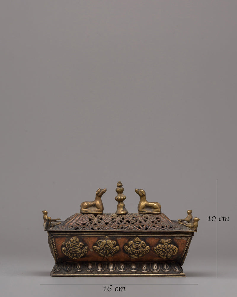 Copper and Brass Incense Burner | Spiritual and Decorative Use