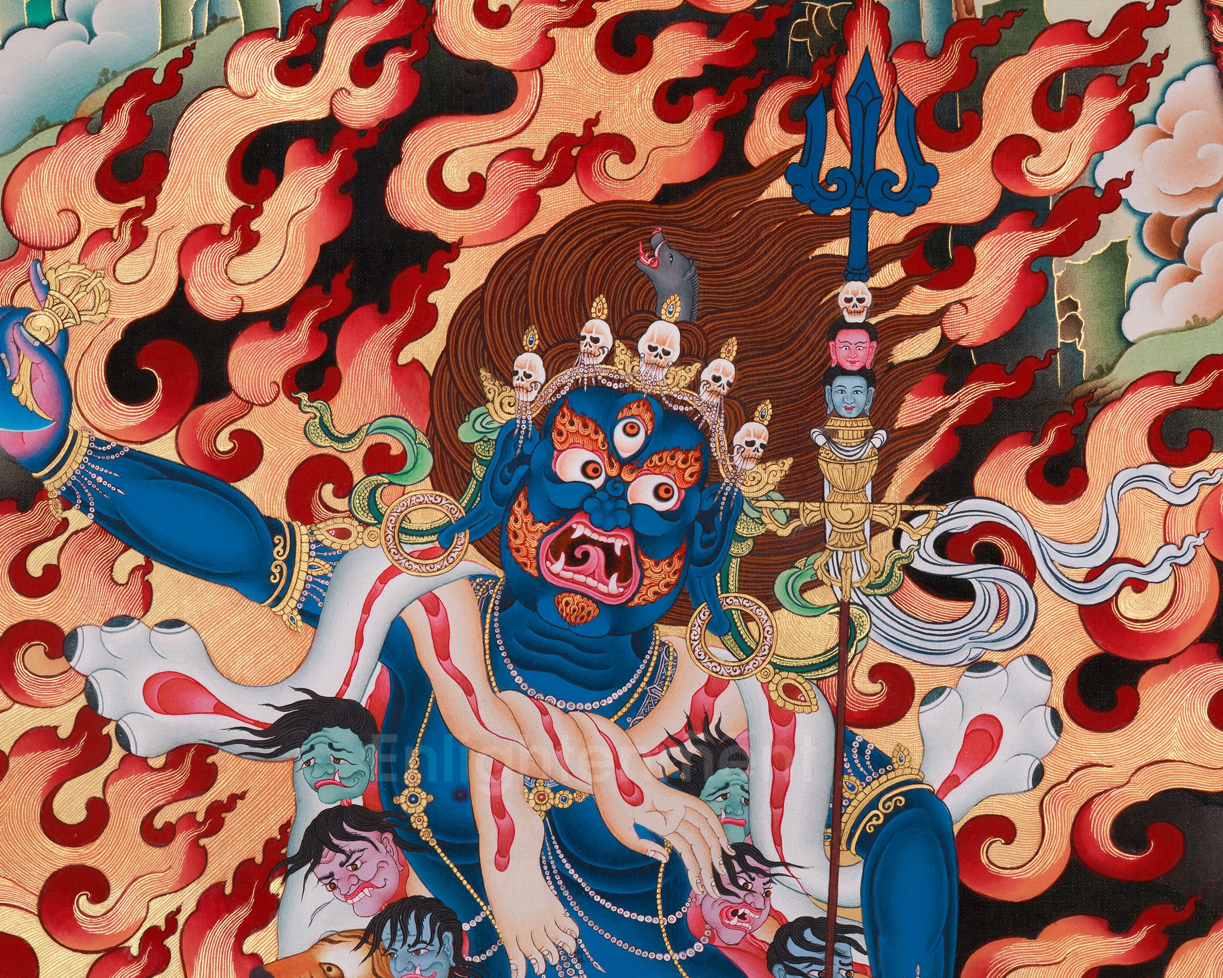 Troma Nagmo Empowerment Thangka | Traditional Buddhist Dakini Hand Painted Art